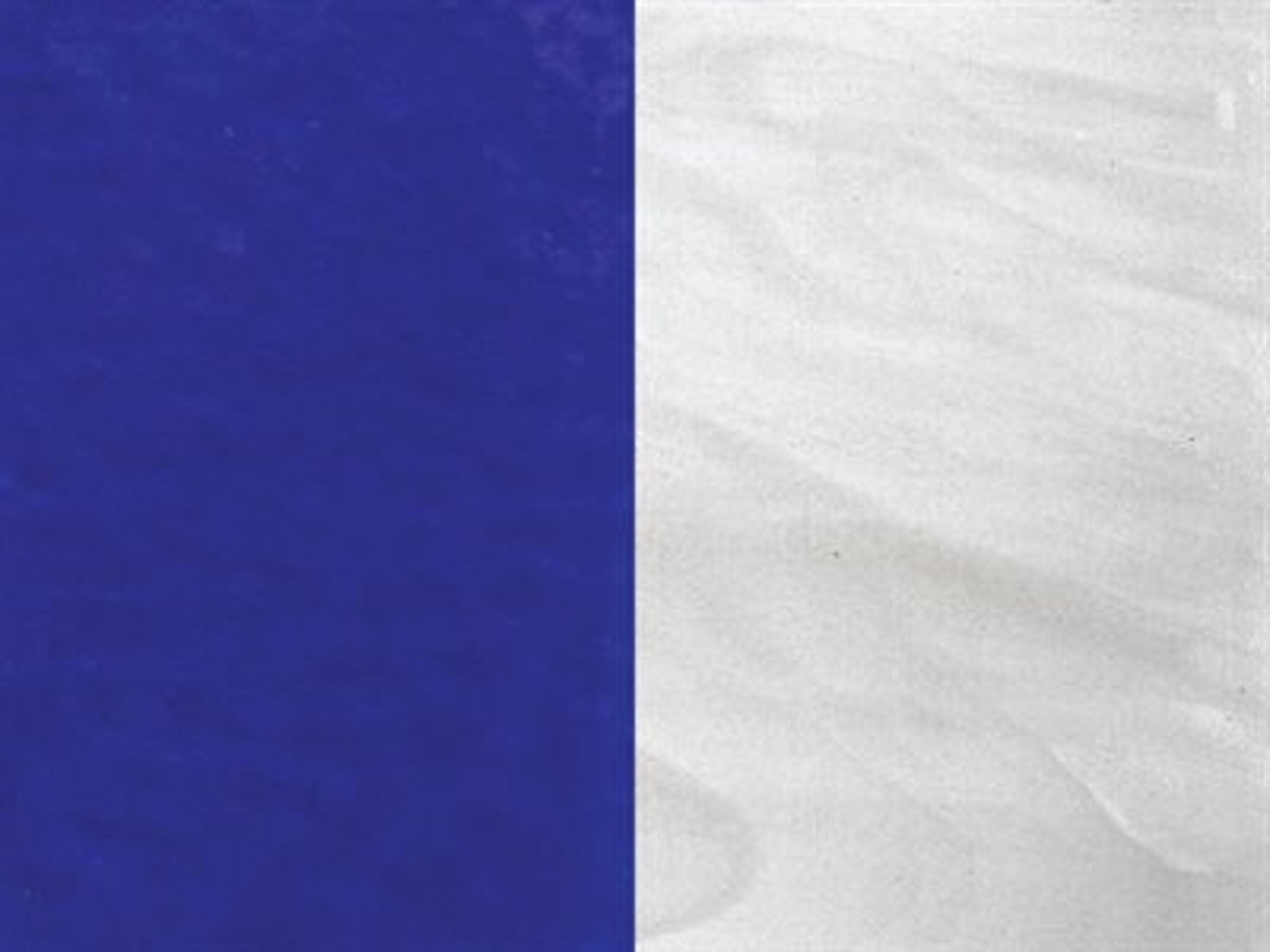 Glass: Blue and White Opalescent Combination