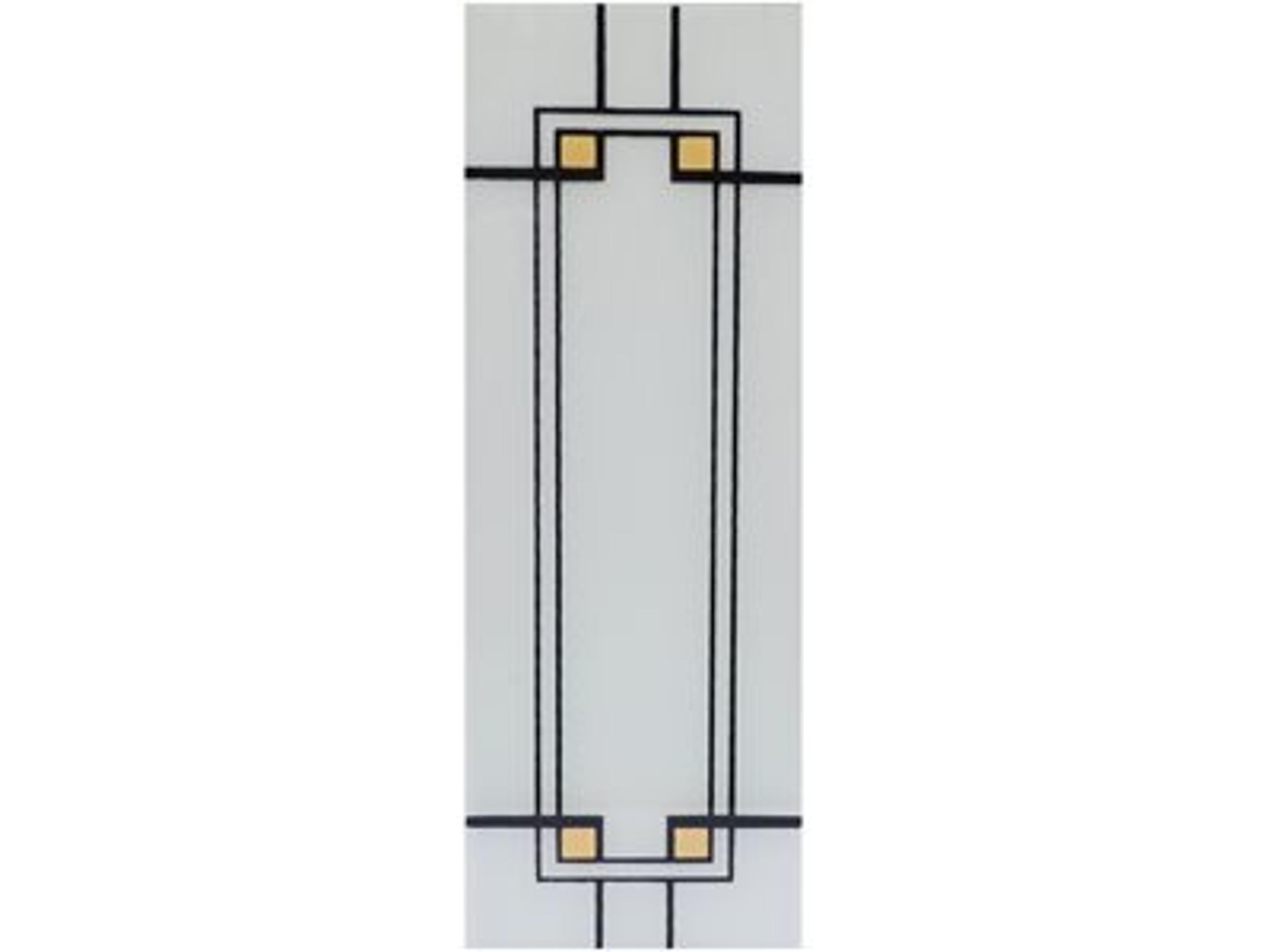 Glass: Yellow and Black Combination