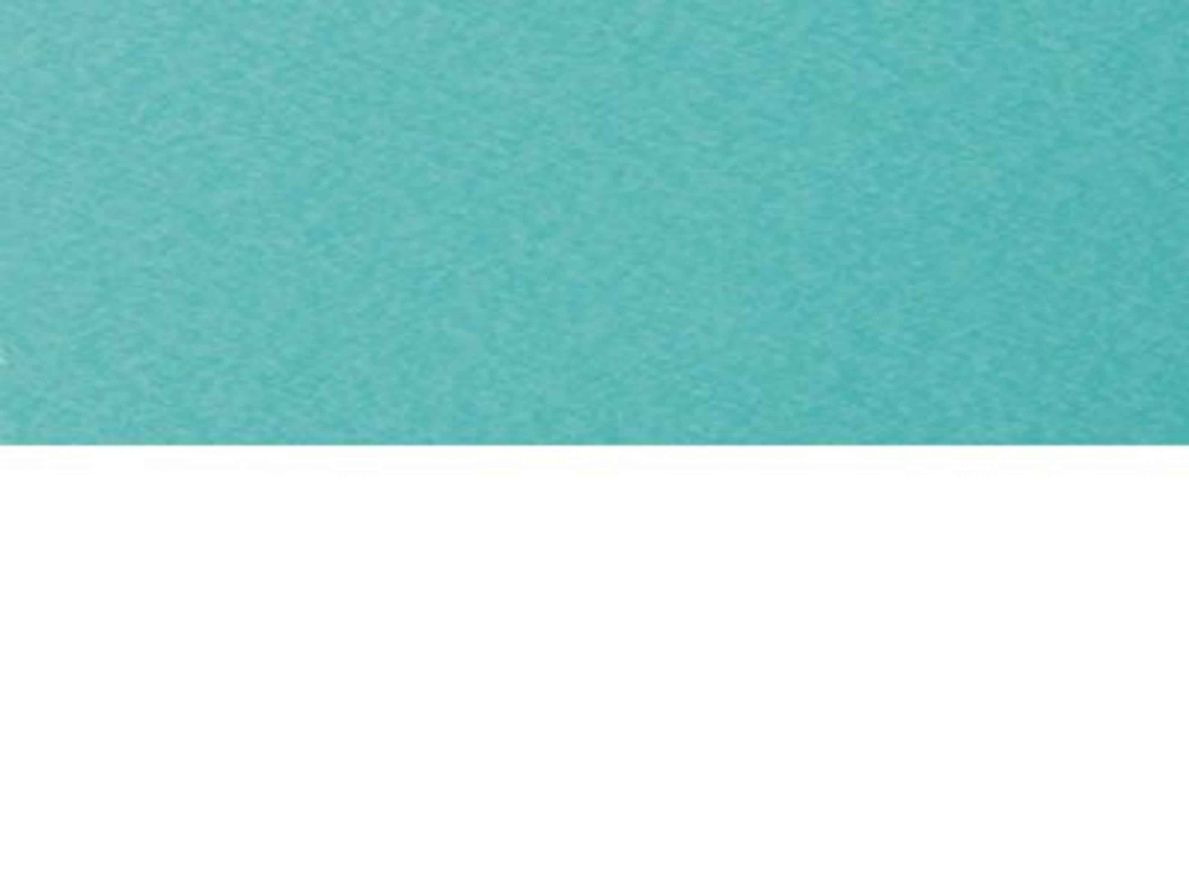 Table Finish: Aruba Blue on White