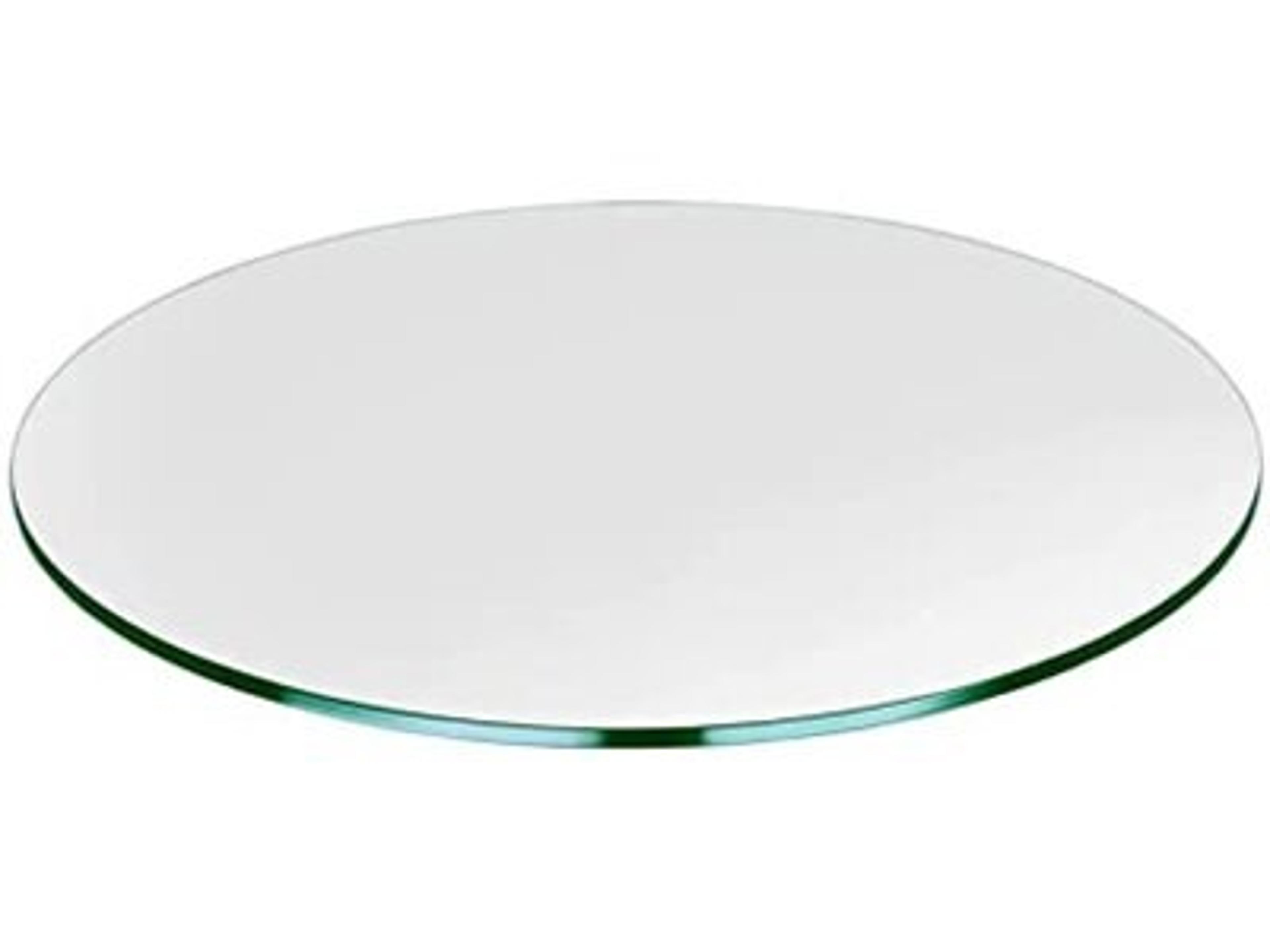 Coffee Table Top: 24'' Wide Clear Glass