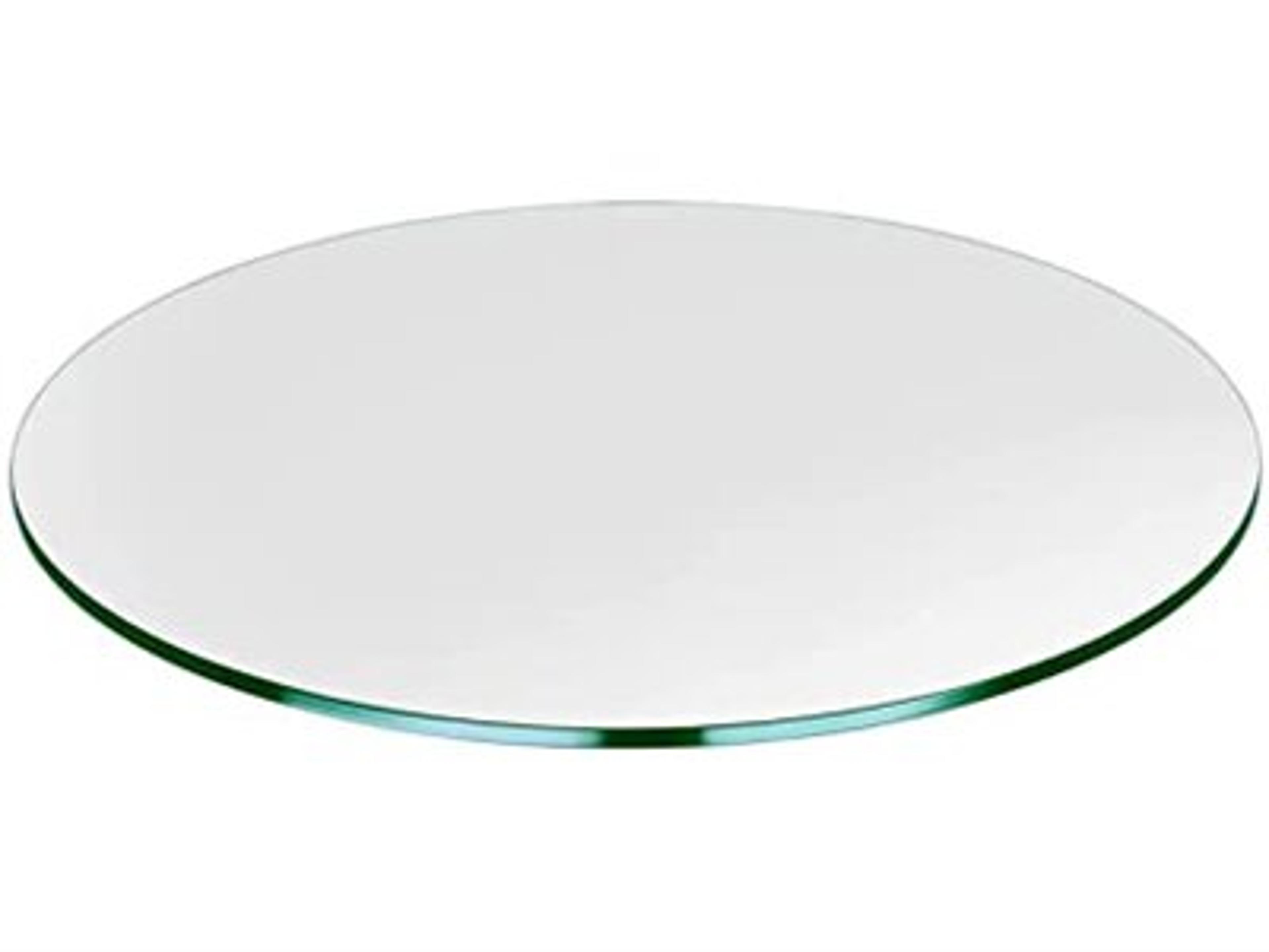 Coffee Table Top: 24'' Wide Clear Glass