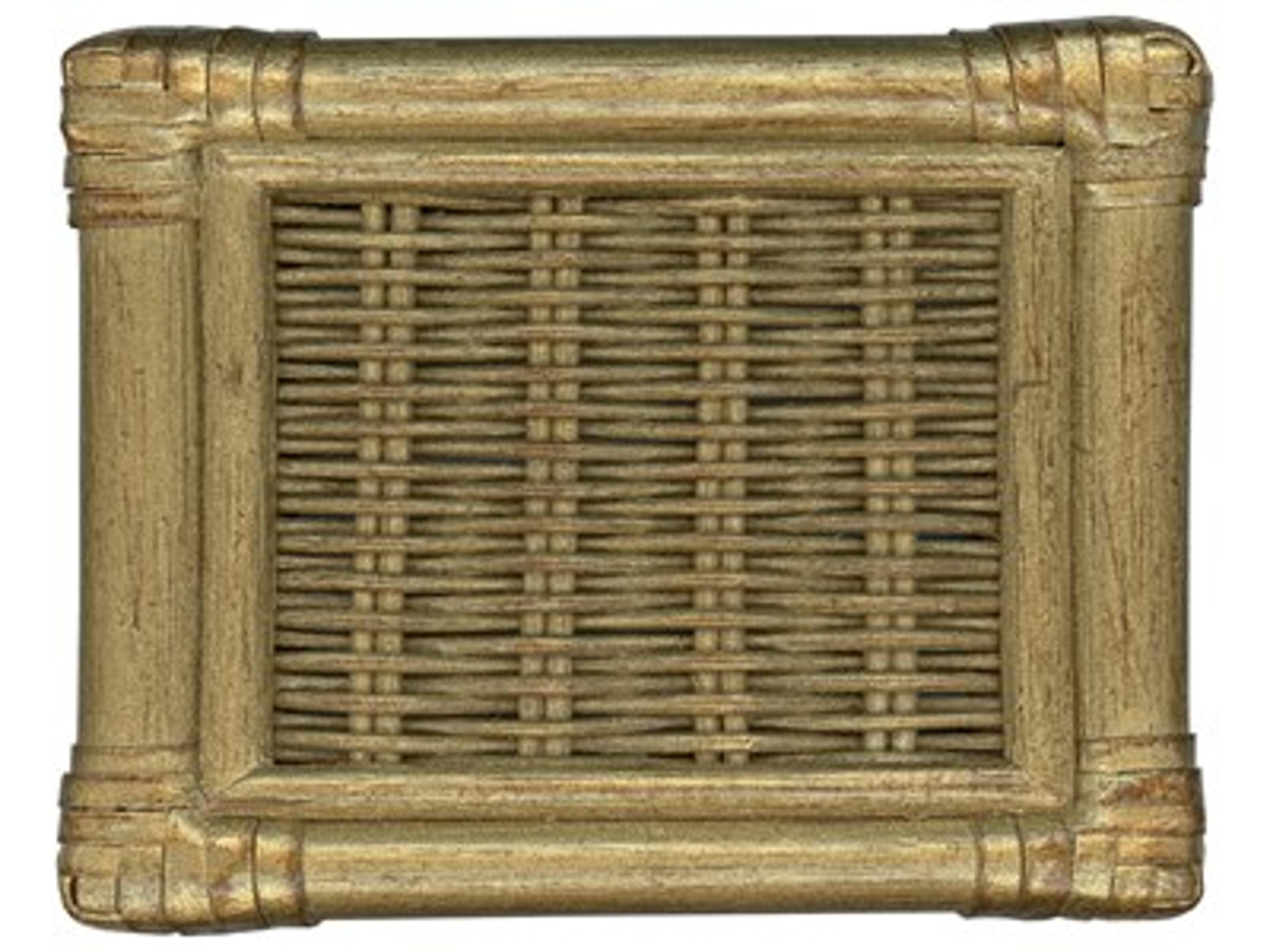 Rattan/Wicker Finish: Antique Brass