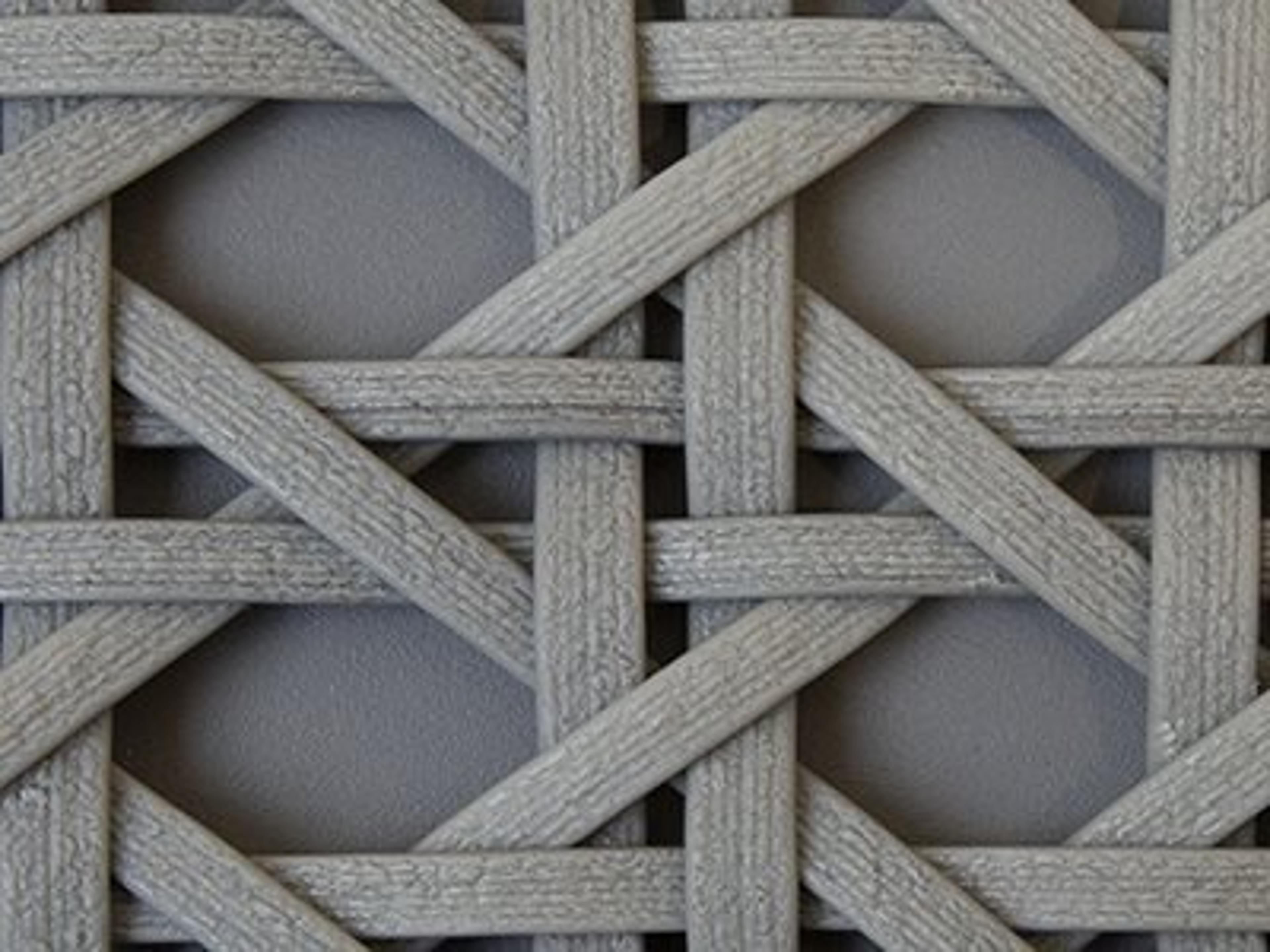 Seating Frame Finish: Light Grey Weave - French Weave Style
