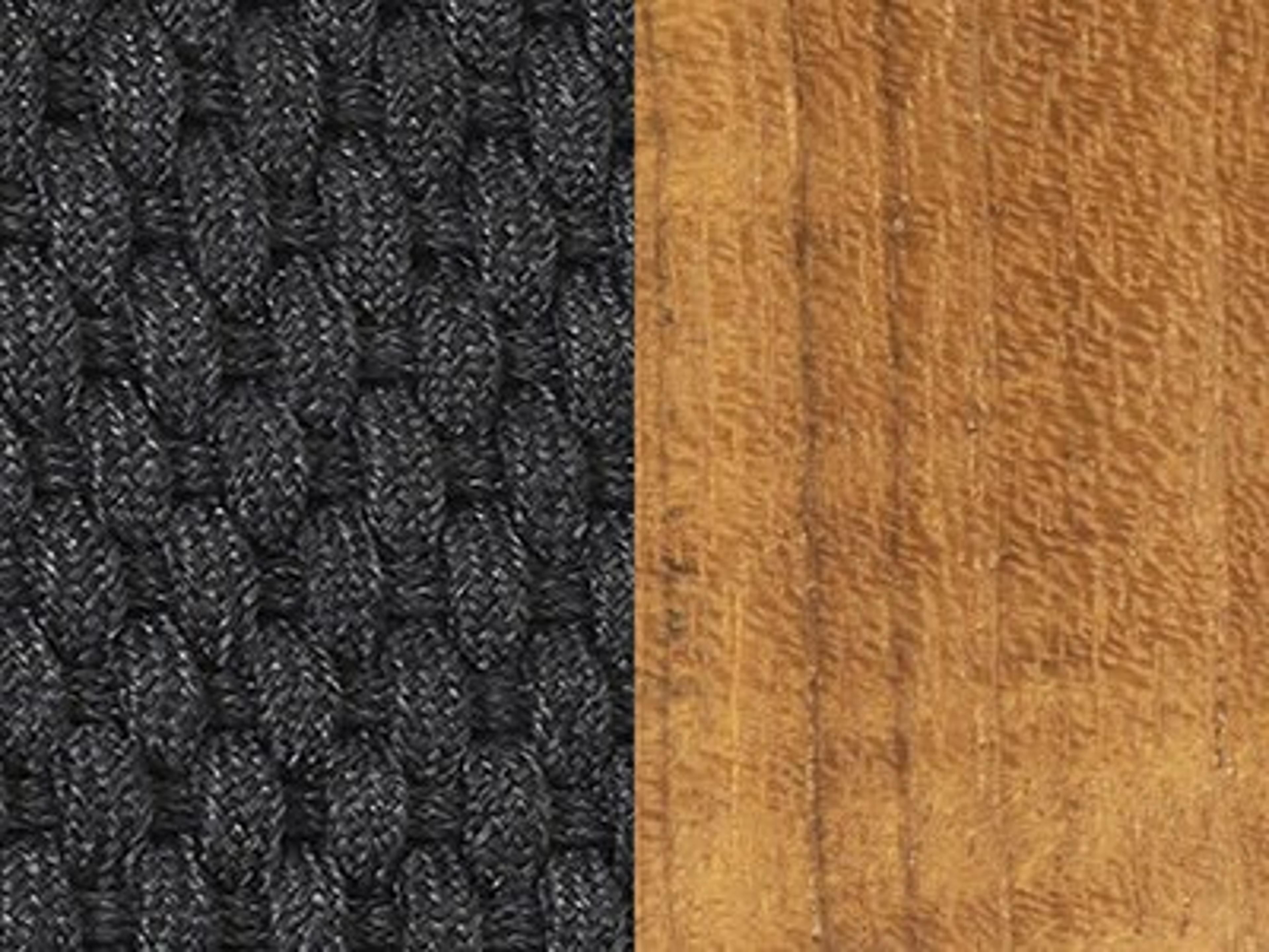 Seating Frame Finish: Dark Grey Soft Rope and Teak