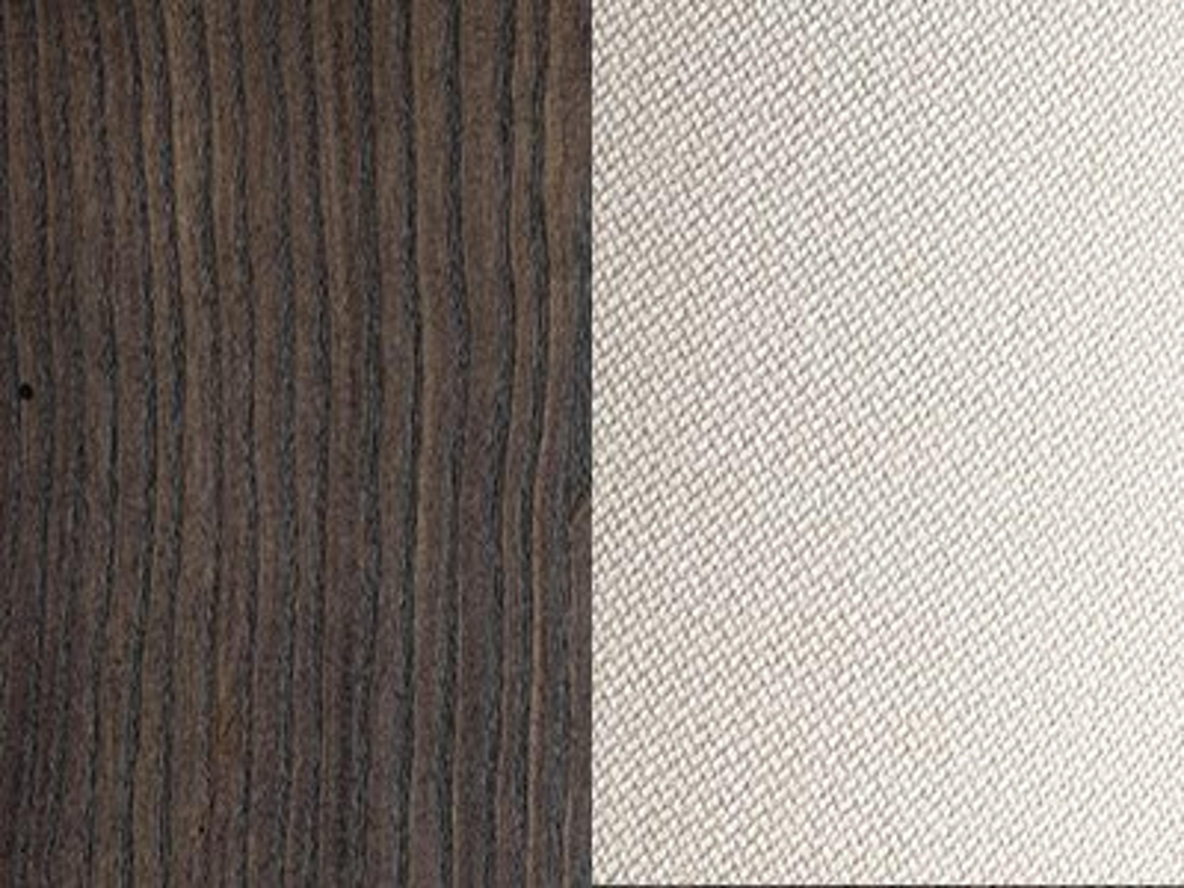 Finish: Smoke Beech Wood / Sand Cross-weave Upholstery