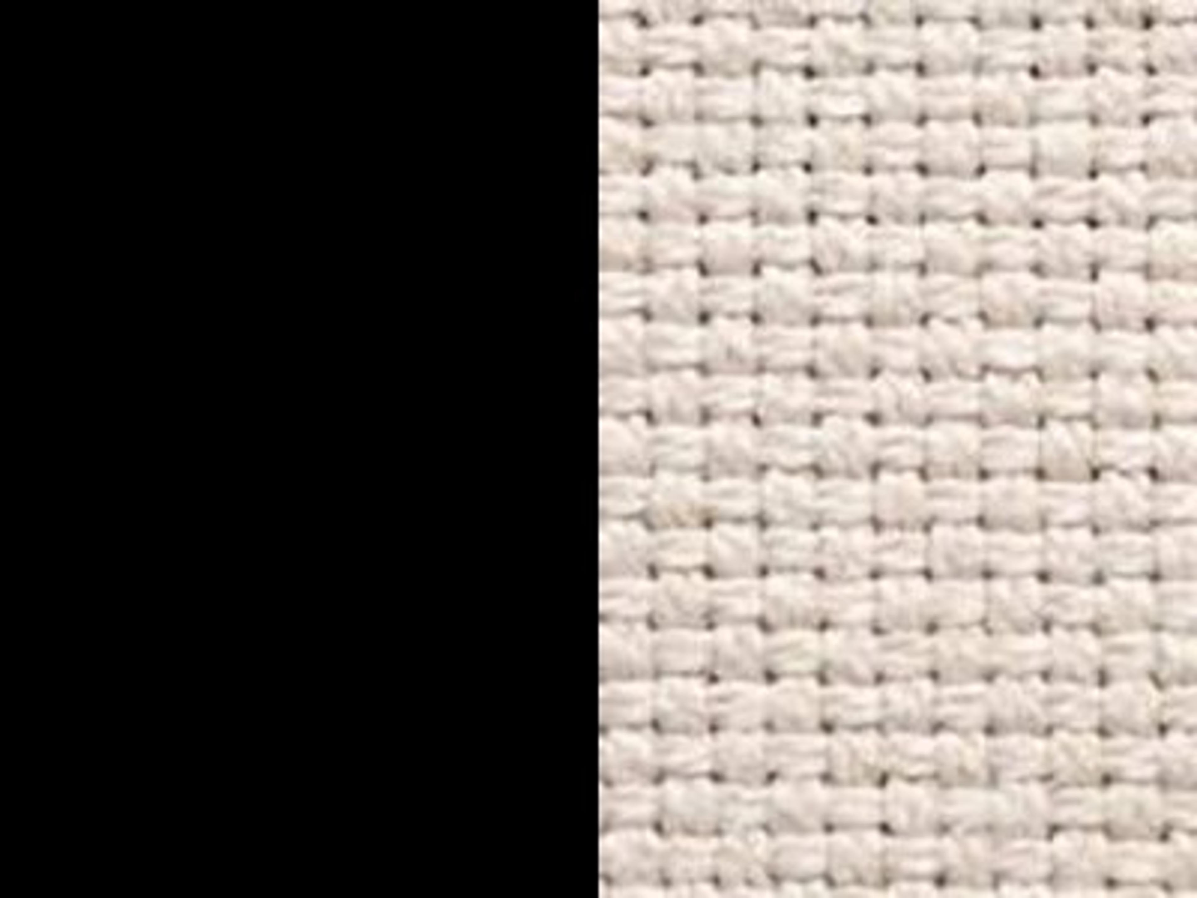 Finish: Matt Black Metal / Sand Plain Weave