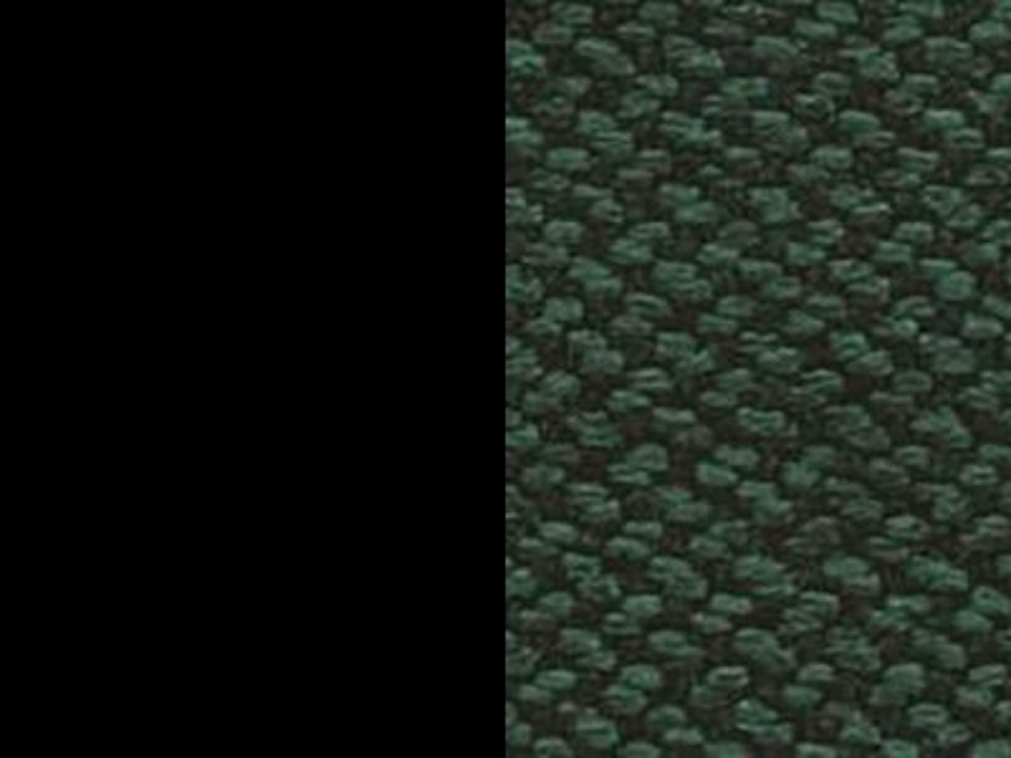 Finish: Matt Black Metal / Forest Green Cross-weave Upholstery