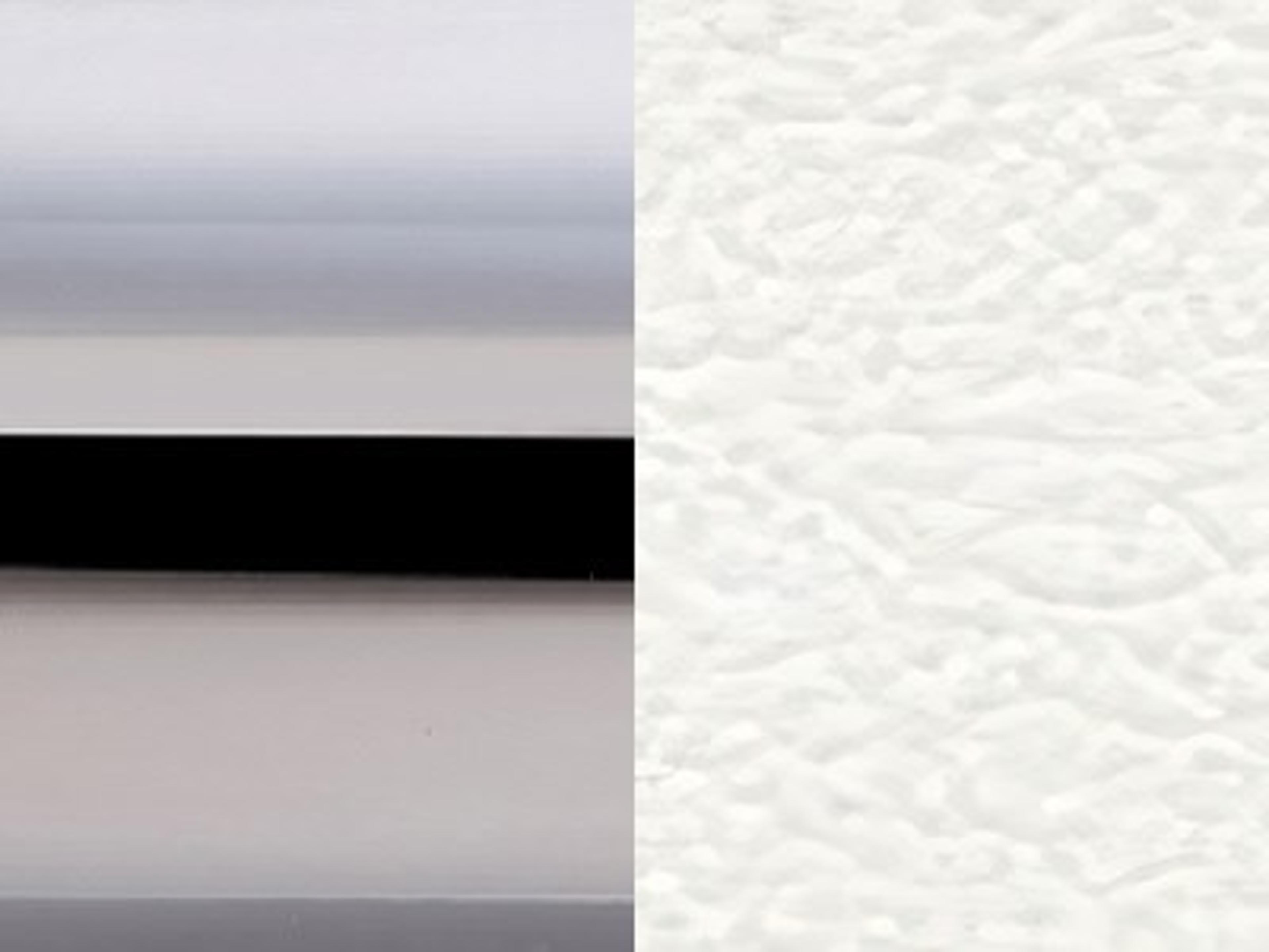 Finish: Chromed Metal / Optic White Soft Leather