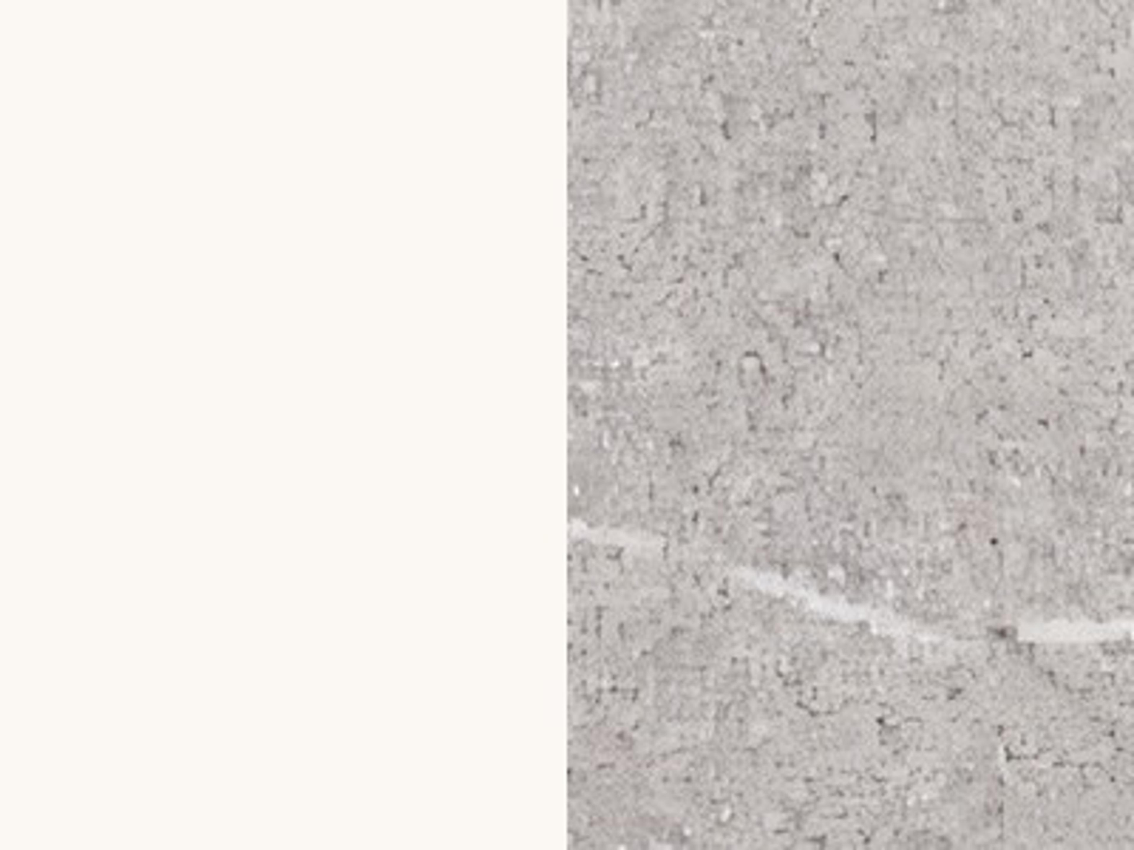 Finish: Matt Optic White Metal / Piasentina Stone Melamine