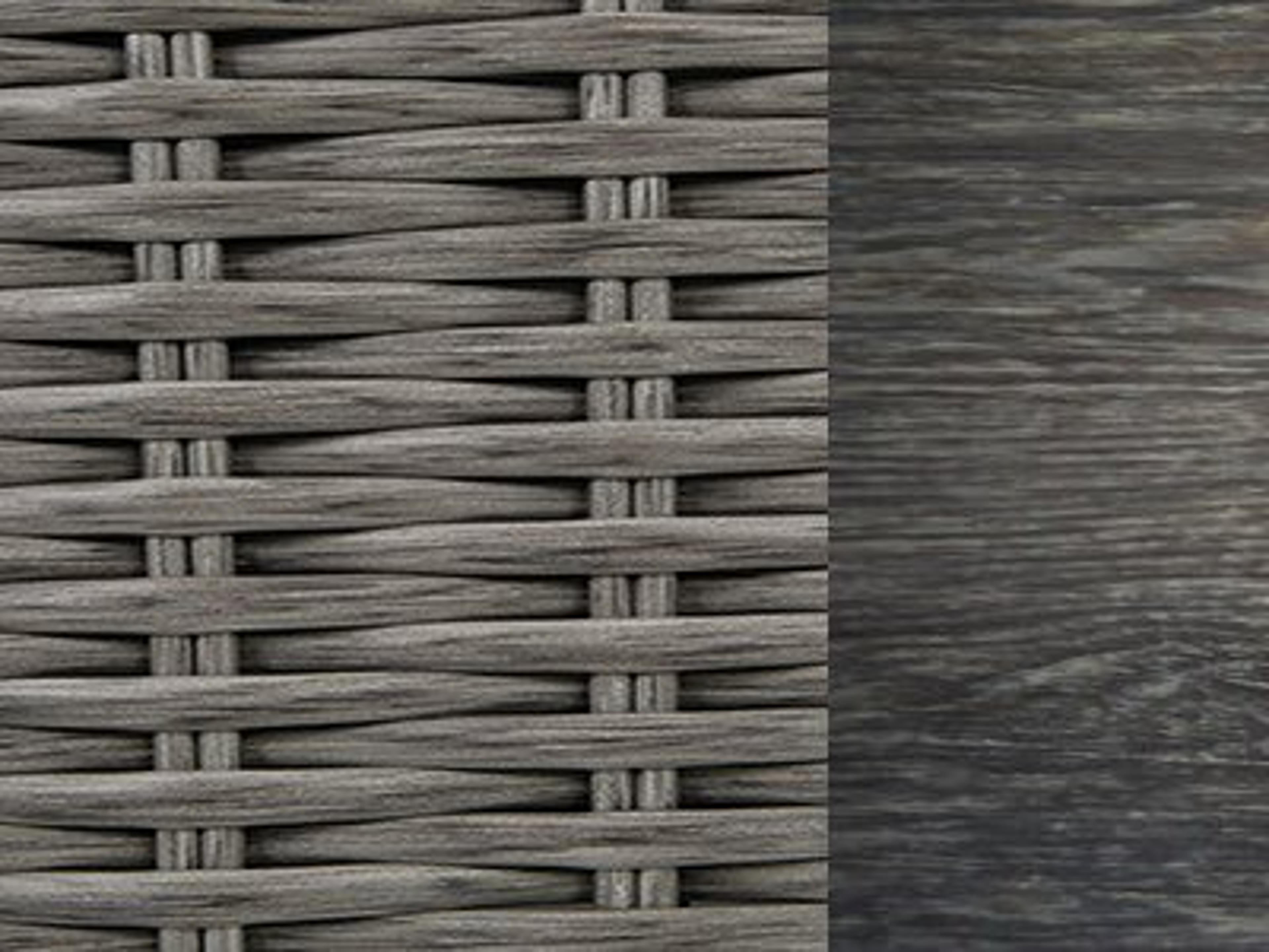 Seating Frame Finish: Fog Wicker with Smoke Aluminum