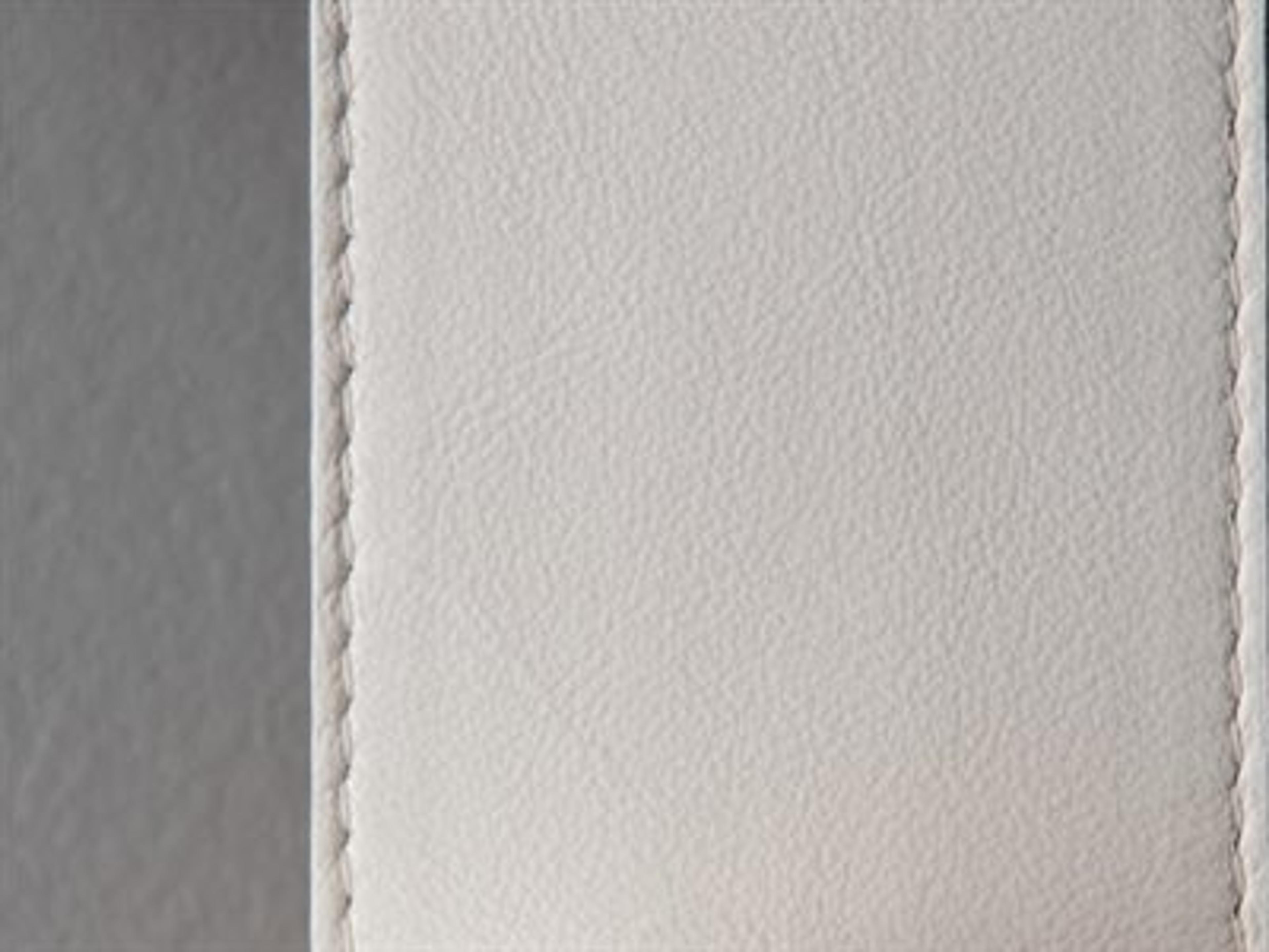 Accent Finish: White Leather