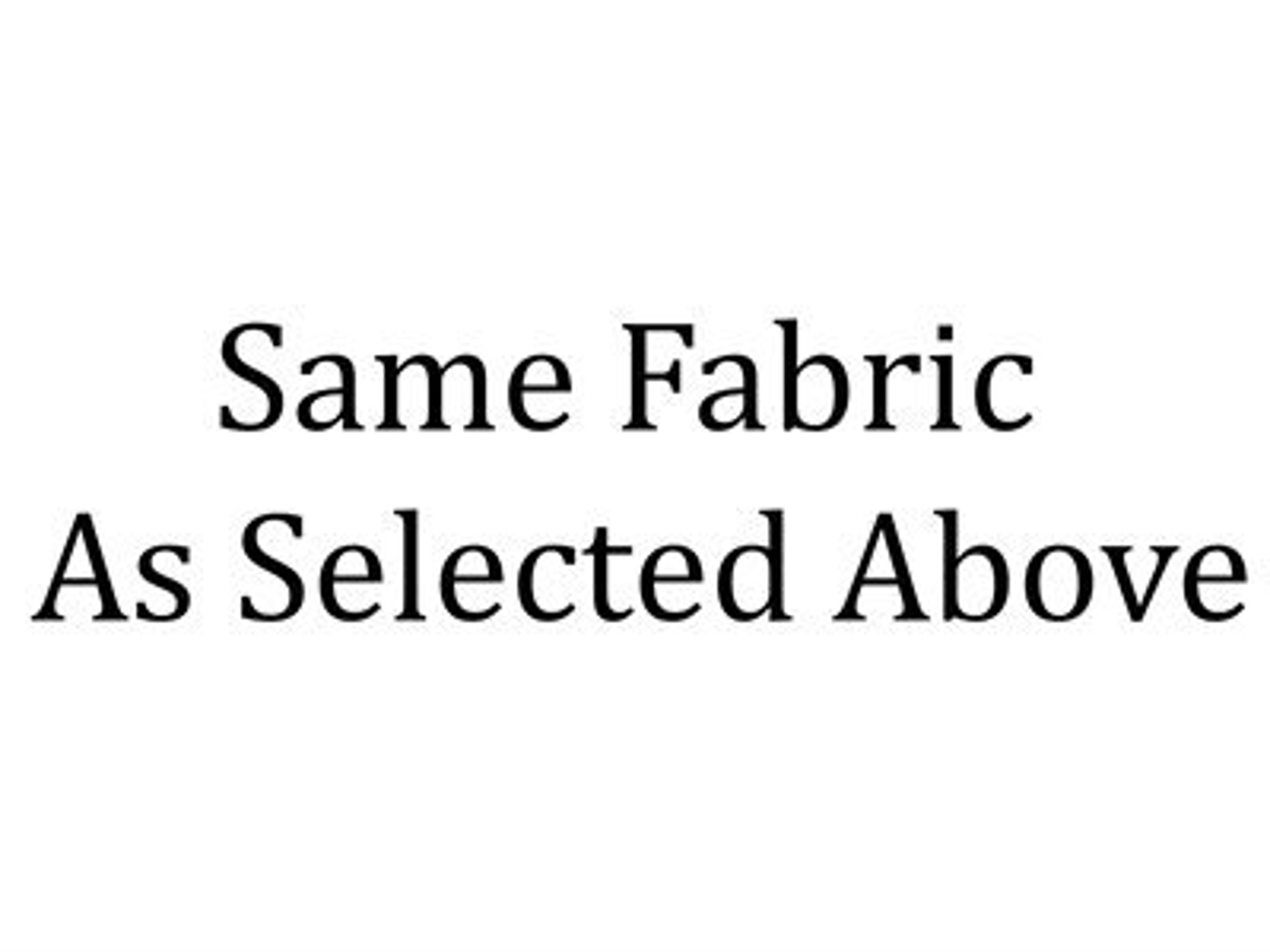 Welt: Same Fabric