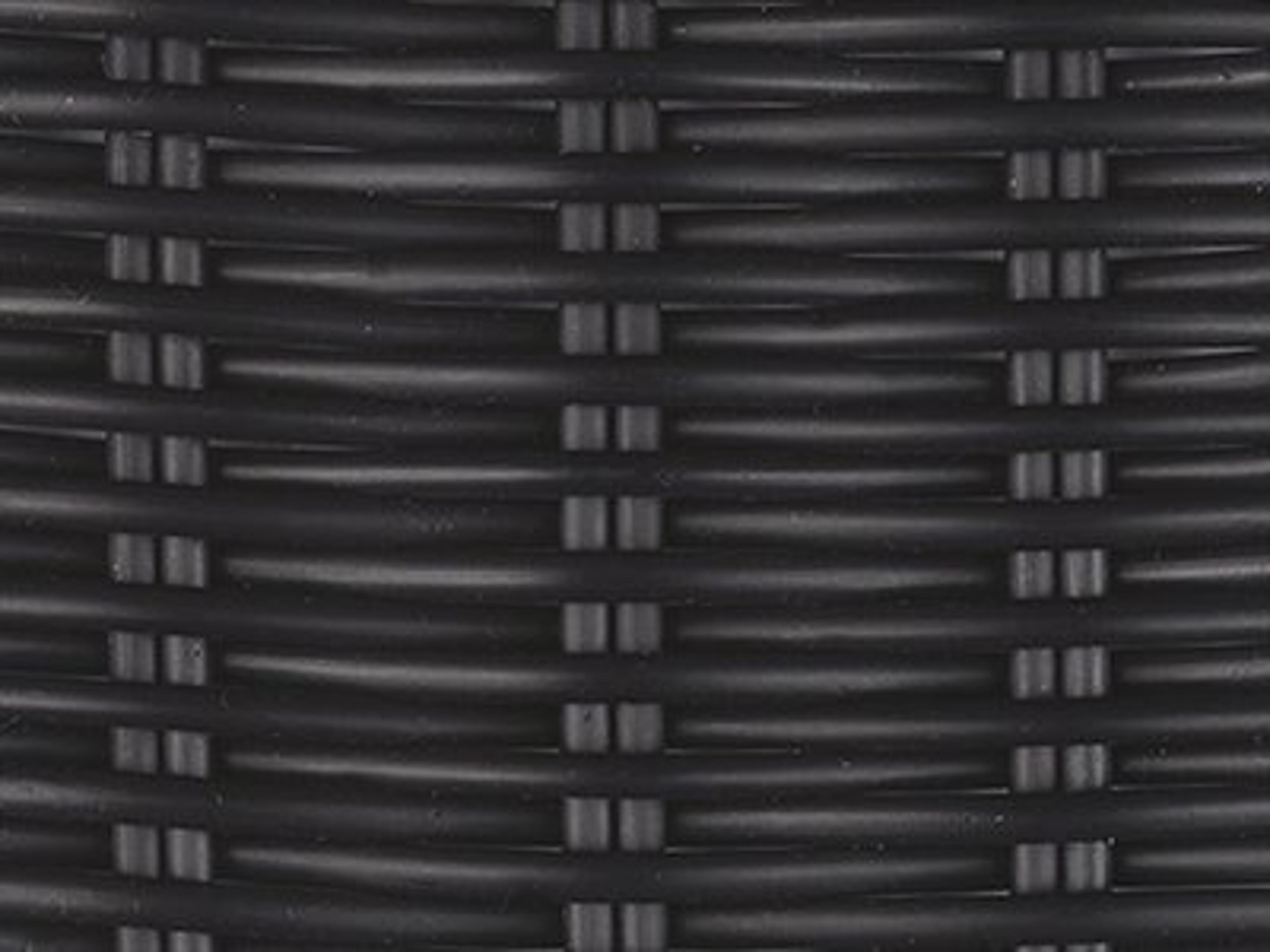 Table Wicker Finish: Black