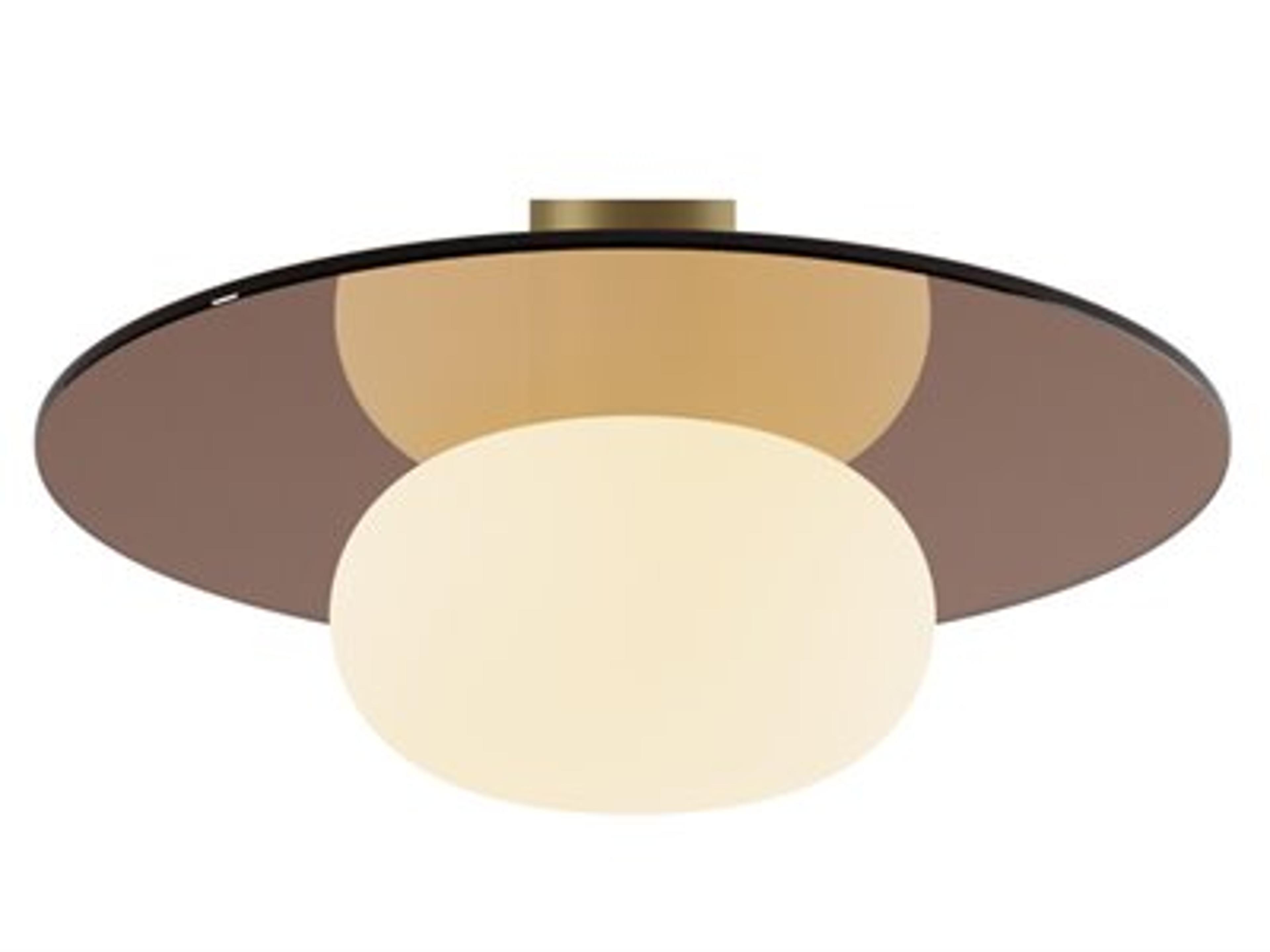 Attachment: Tea Brown Plate & Glass Ball