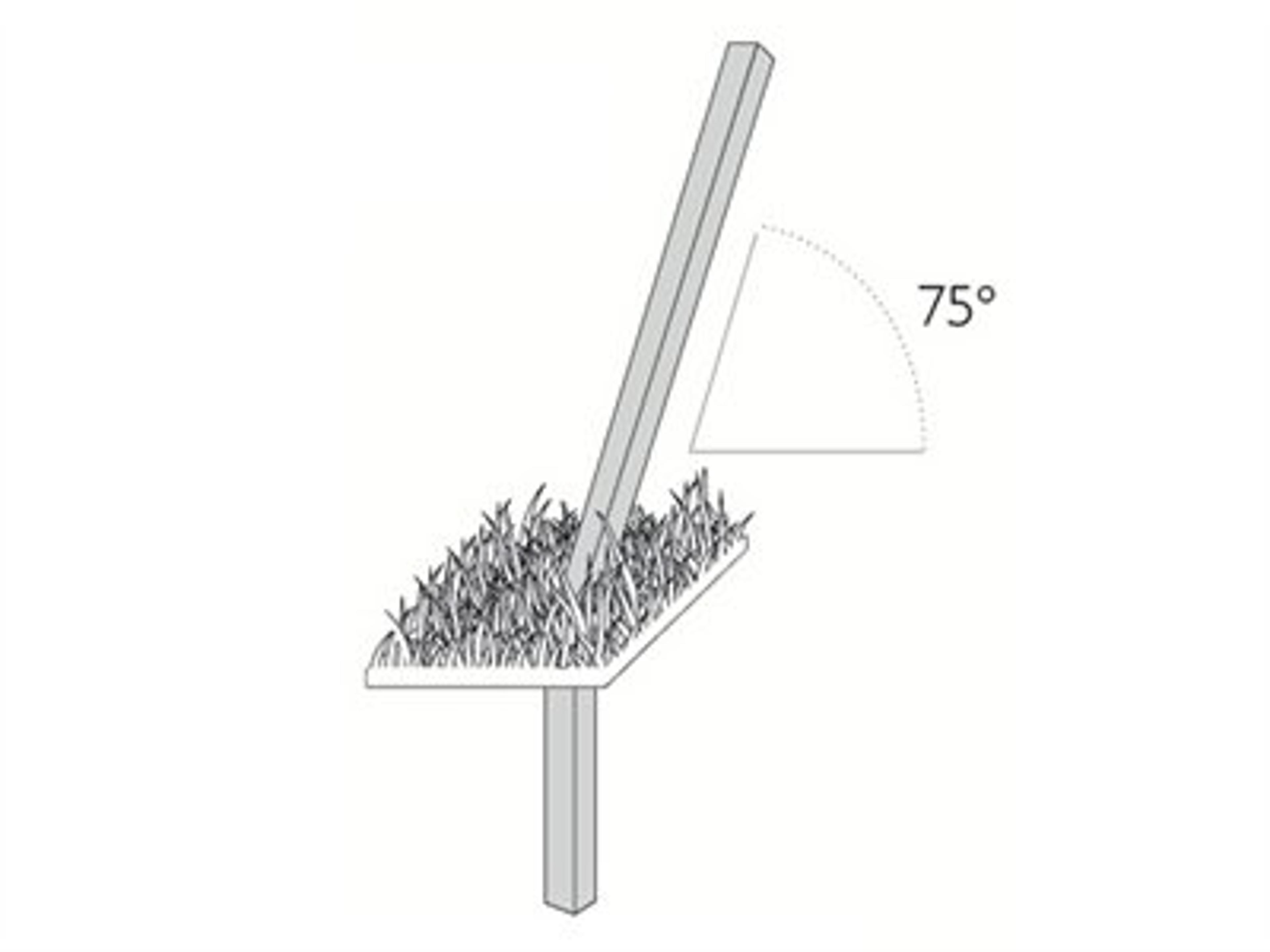 Pole Base: In-Ground Fitting 75°