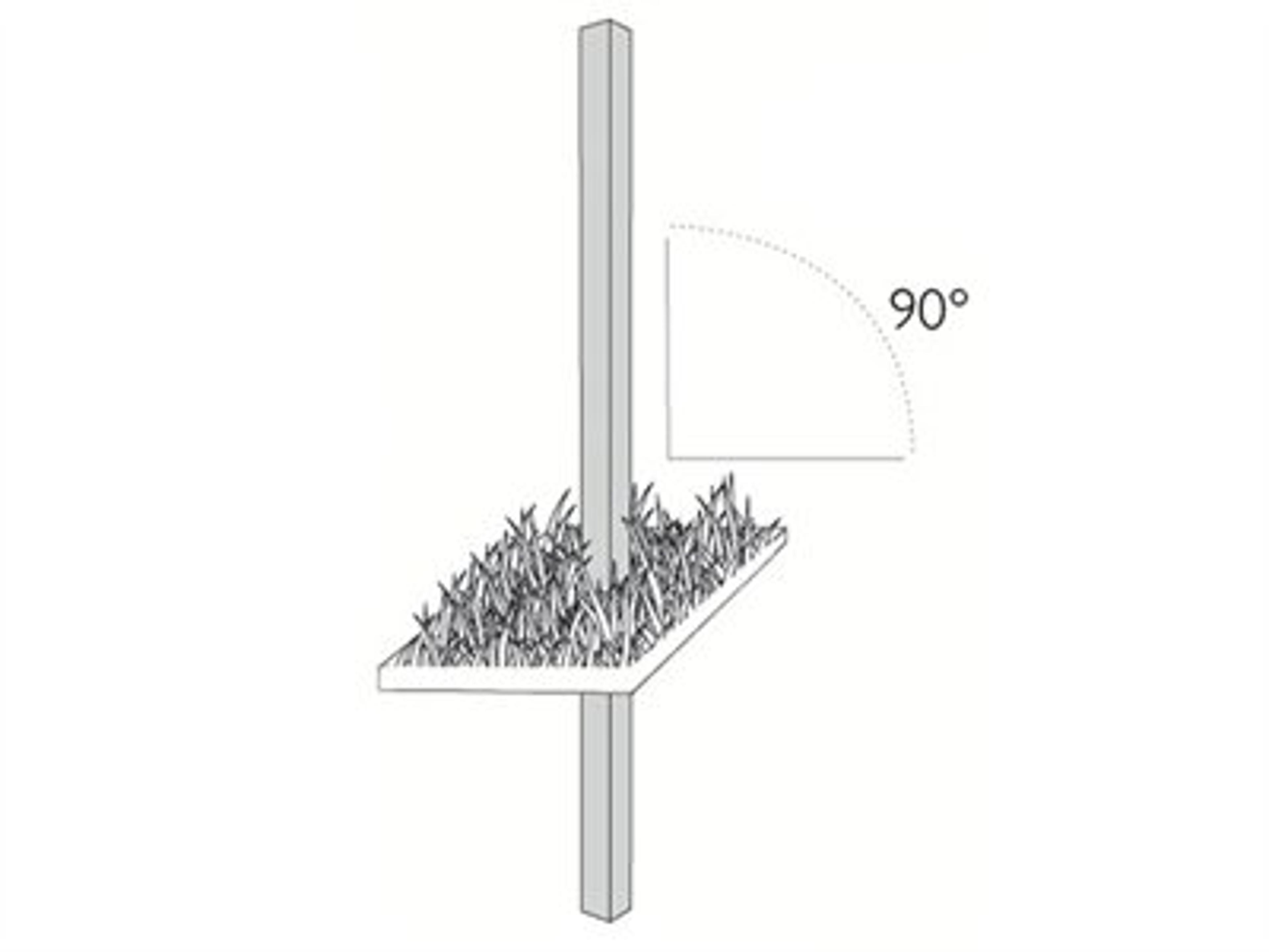 Pole Base: In-Ground Fitting 90°