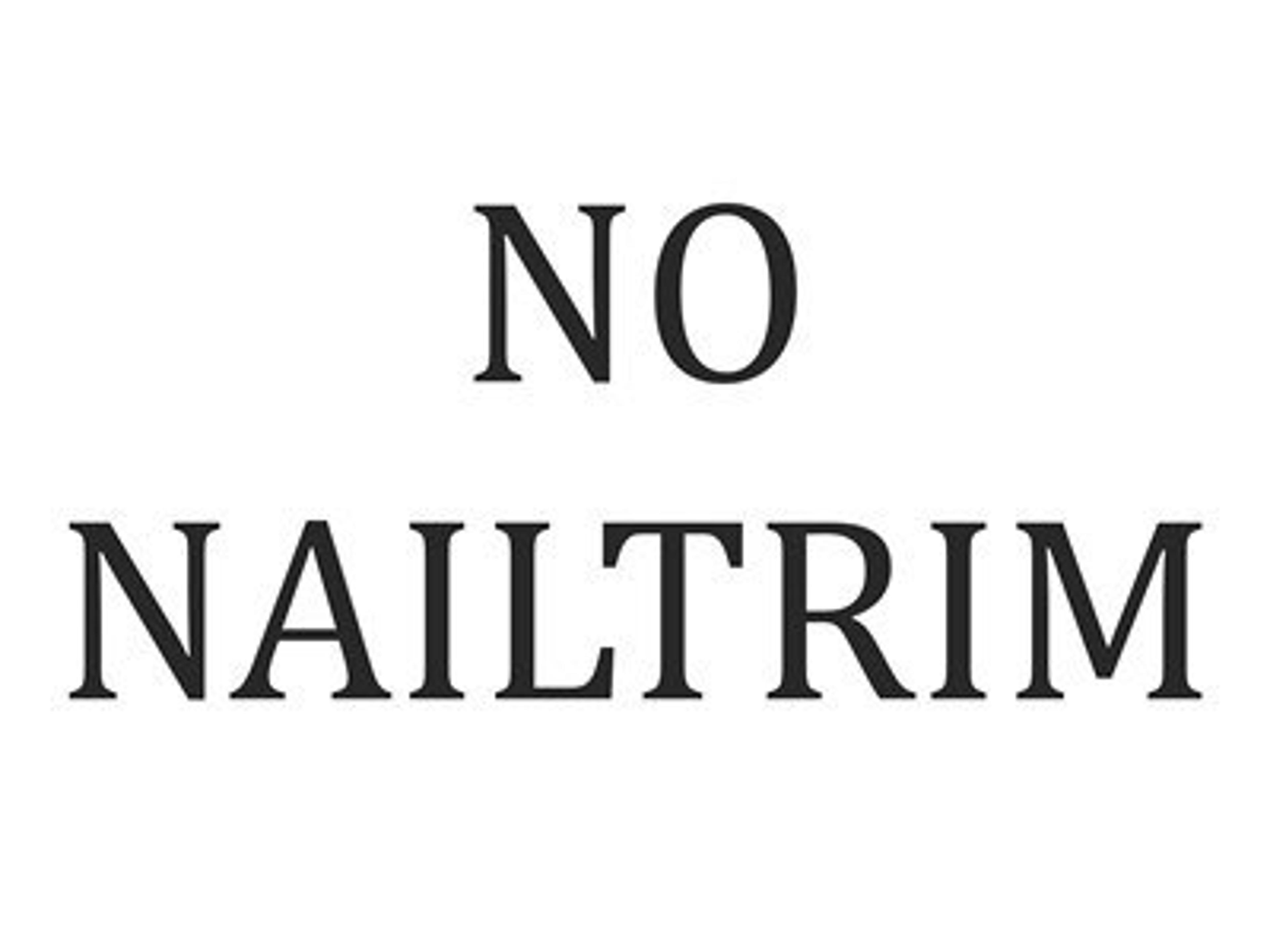 Nail Trim: No Nail