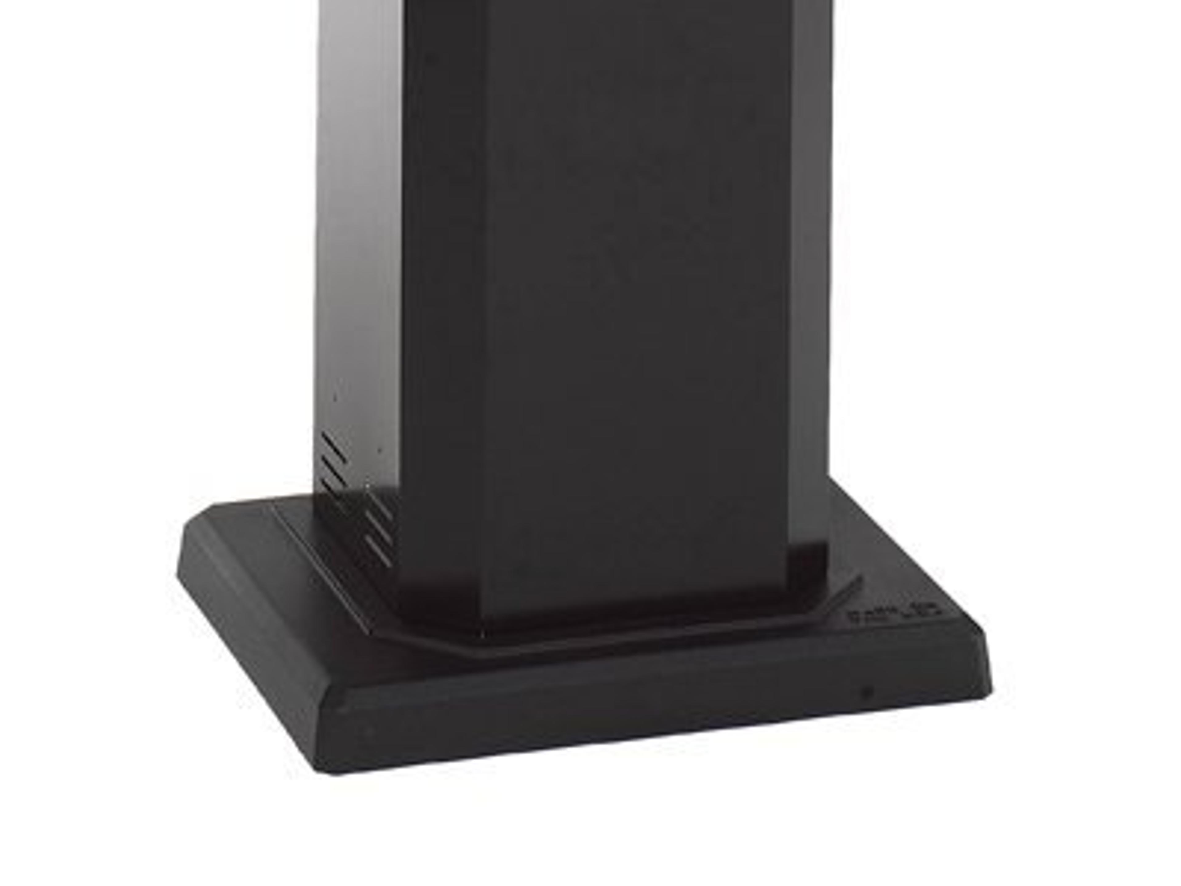 Mount: Black Aluminum Pedestal with Base