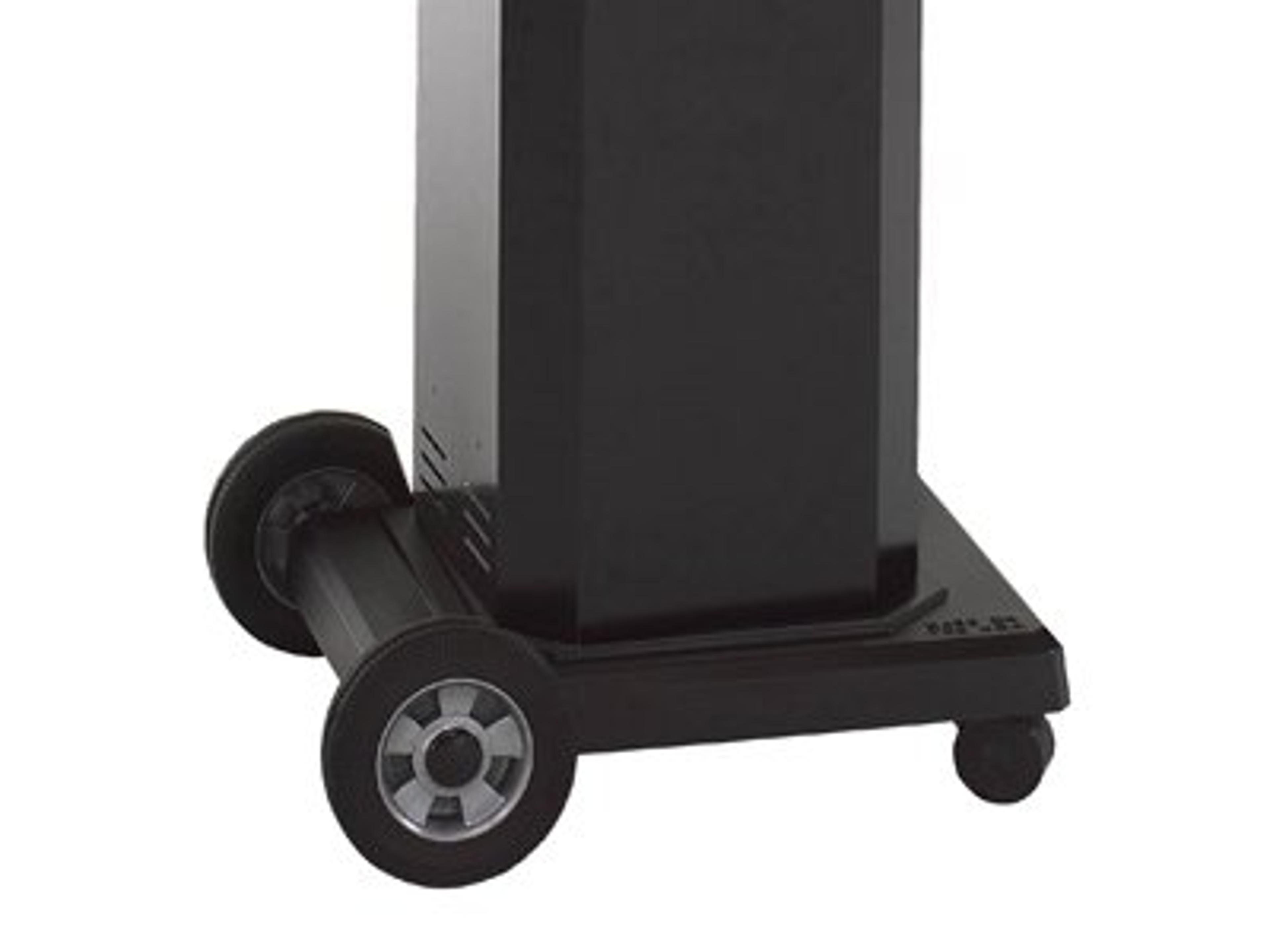 Mount: Portable Black Aluminum Pedestal for Natural Gas with 12Ft. Hose