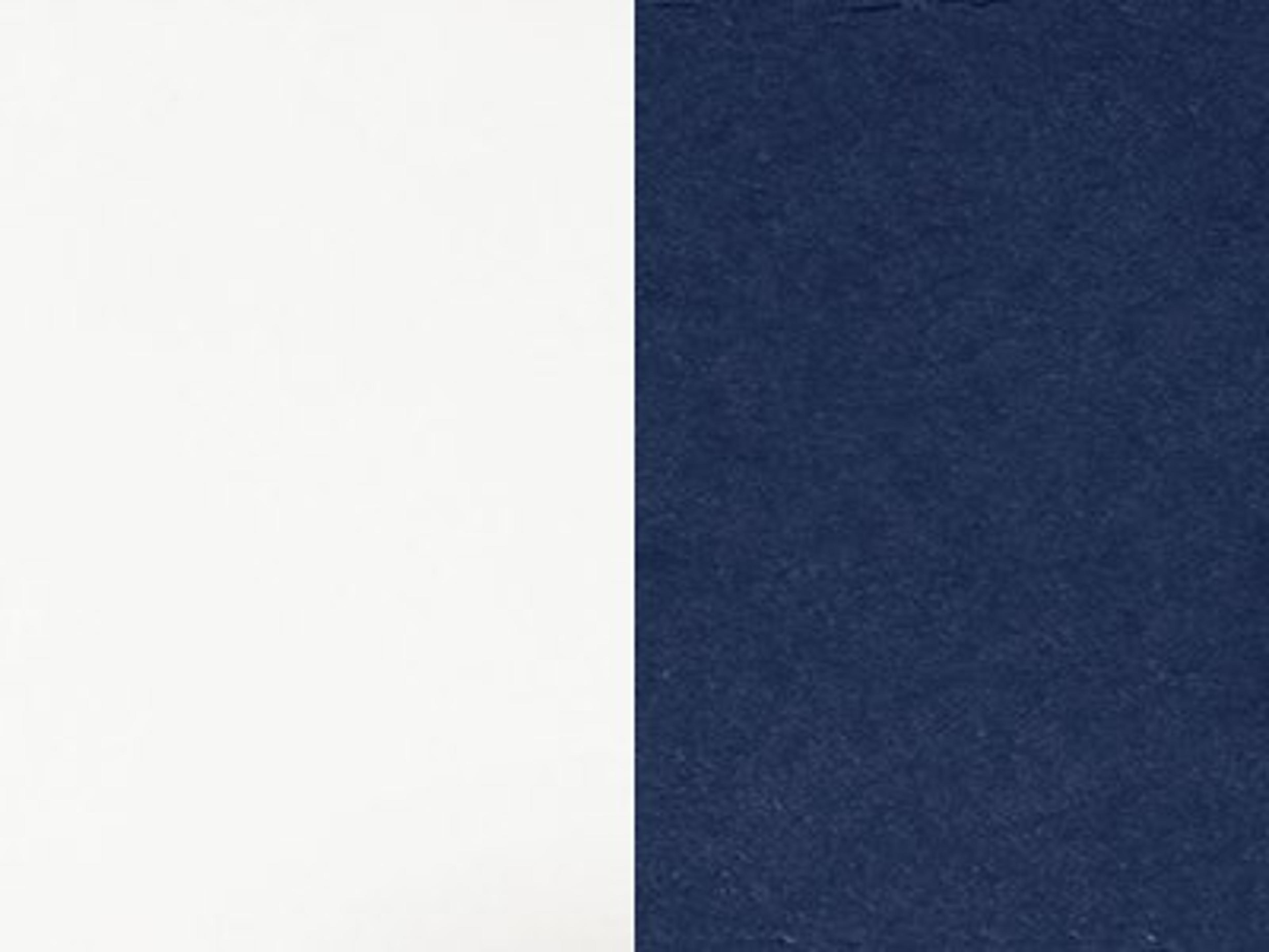 Polywood Finish / Cushion Color: Navy / White Polywood