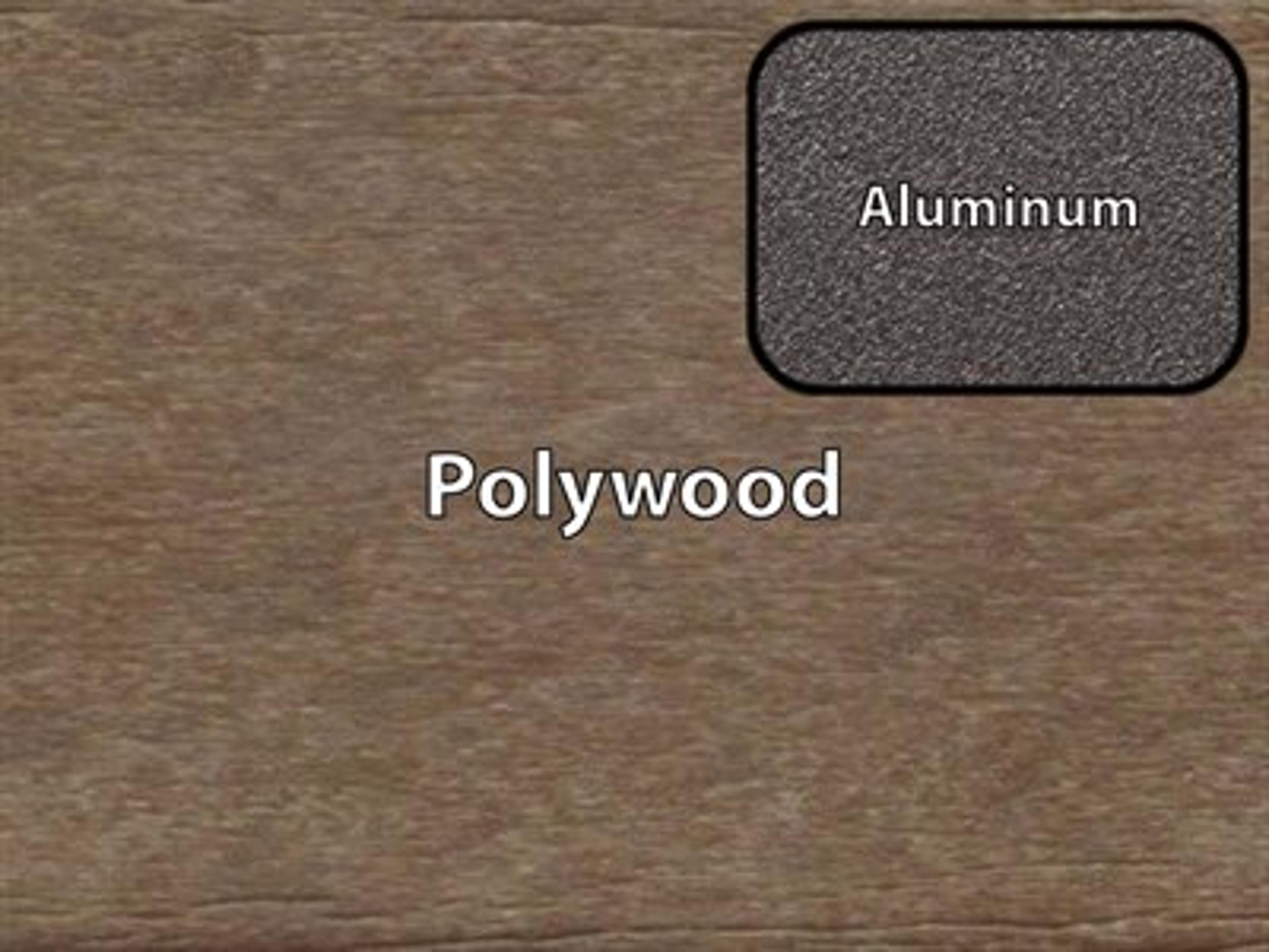 Finish: Teak Polywood / Textured Bronze Aluminum