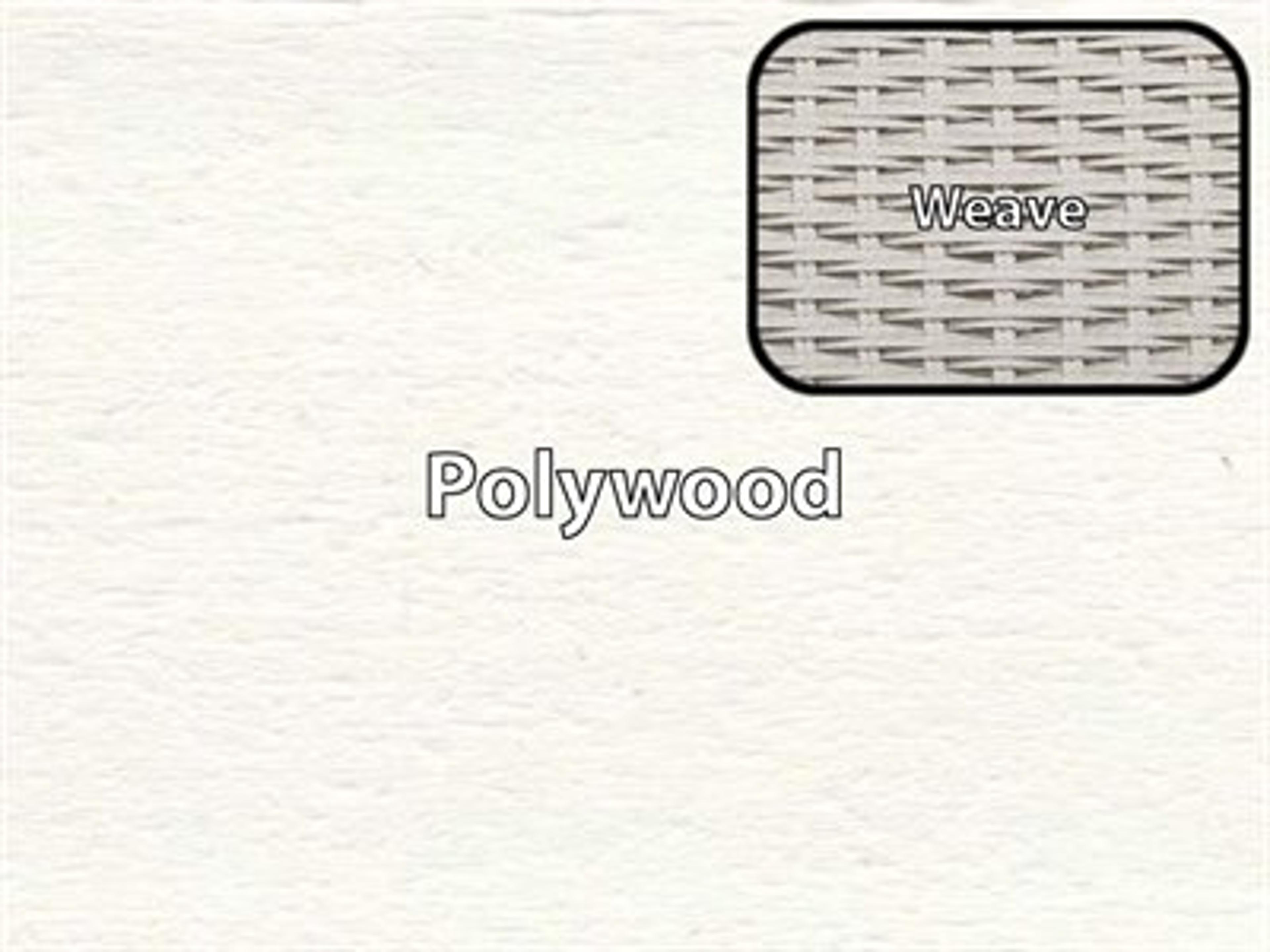 Polywood Finish / Weave Color: White Polywood / White Loom Weave