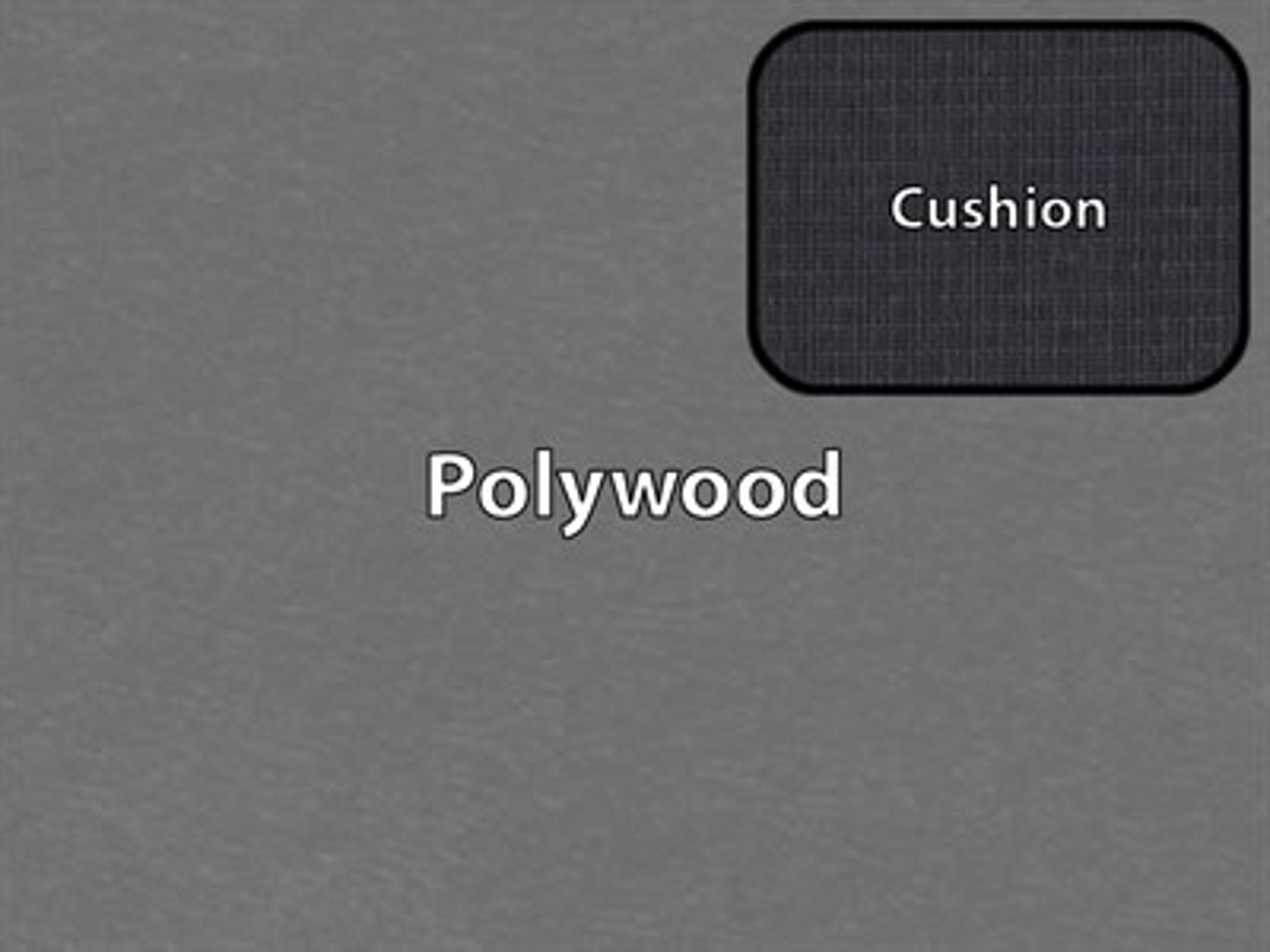 Polywood Finish / Cushion Color: Slate Grey Polywood / Midnight Linen Cushion