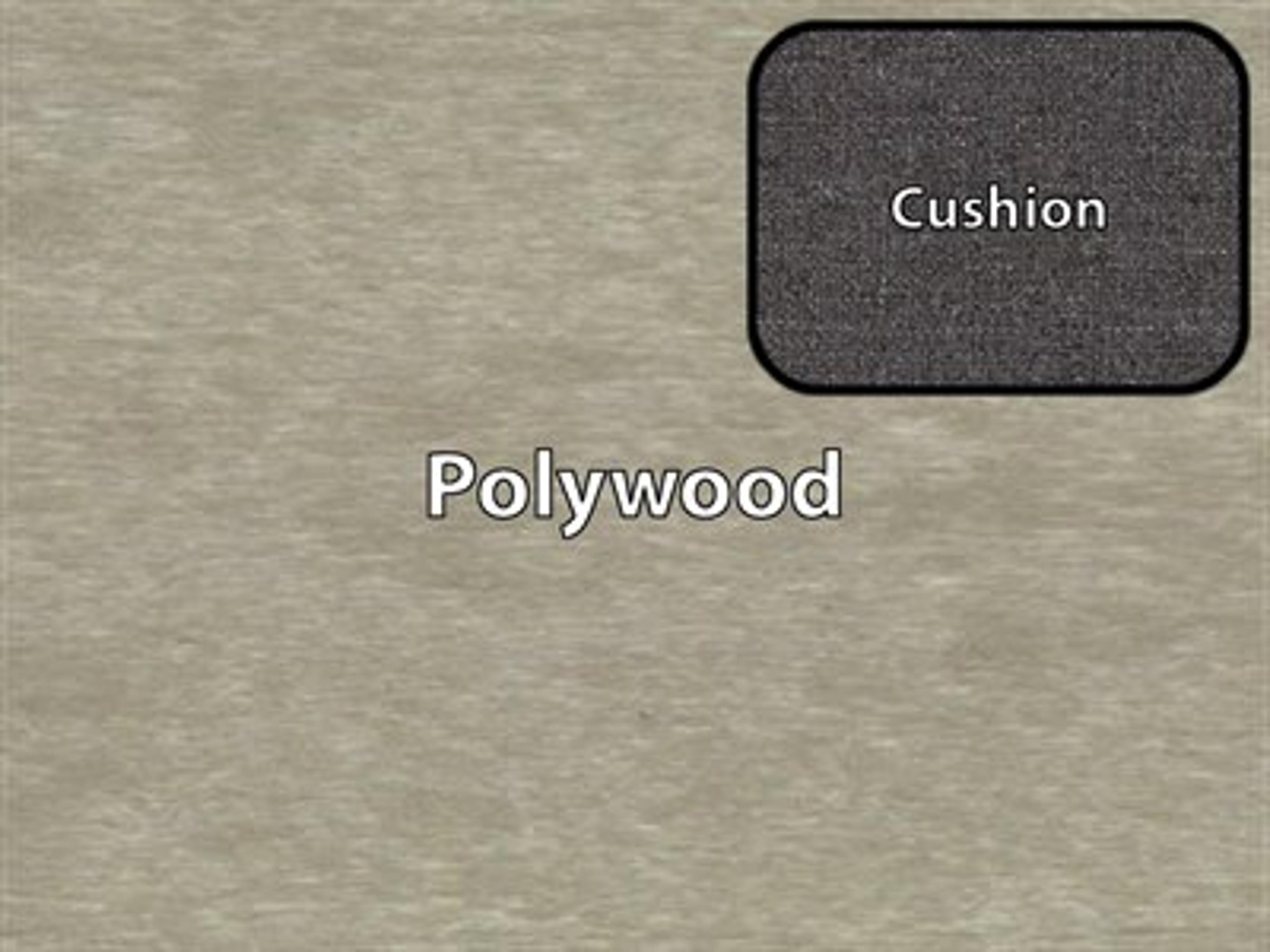 Polywood Finish / Cushion Color: Sand Polywood / Ash Charcoal Cushion
