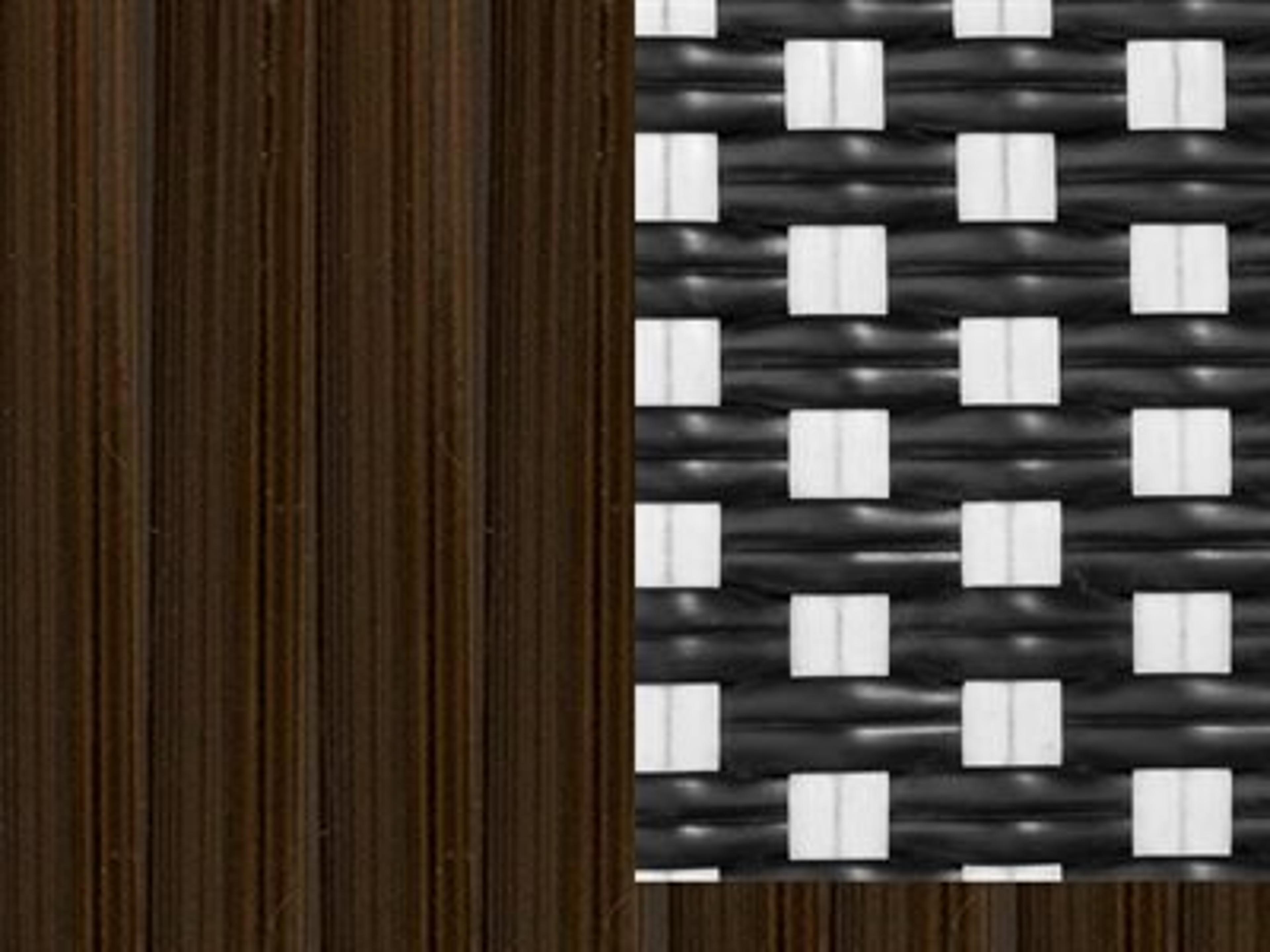 Seating Frame Finish: Dark Bamboo with Black and White DuraWeave