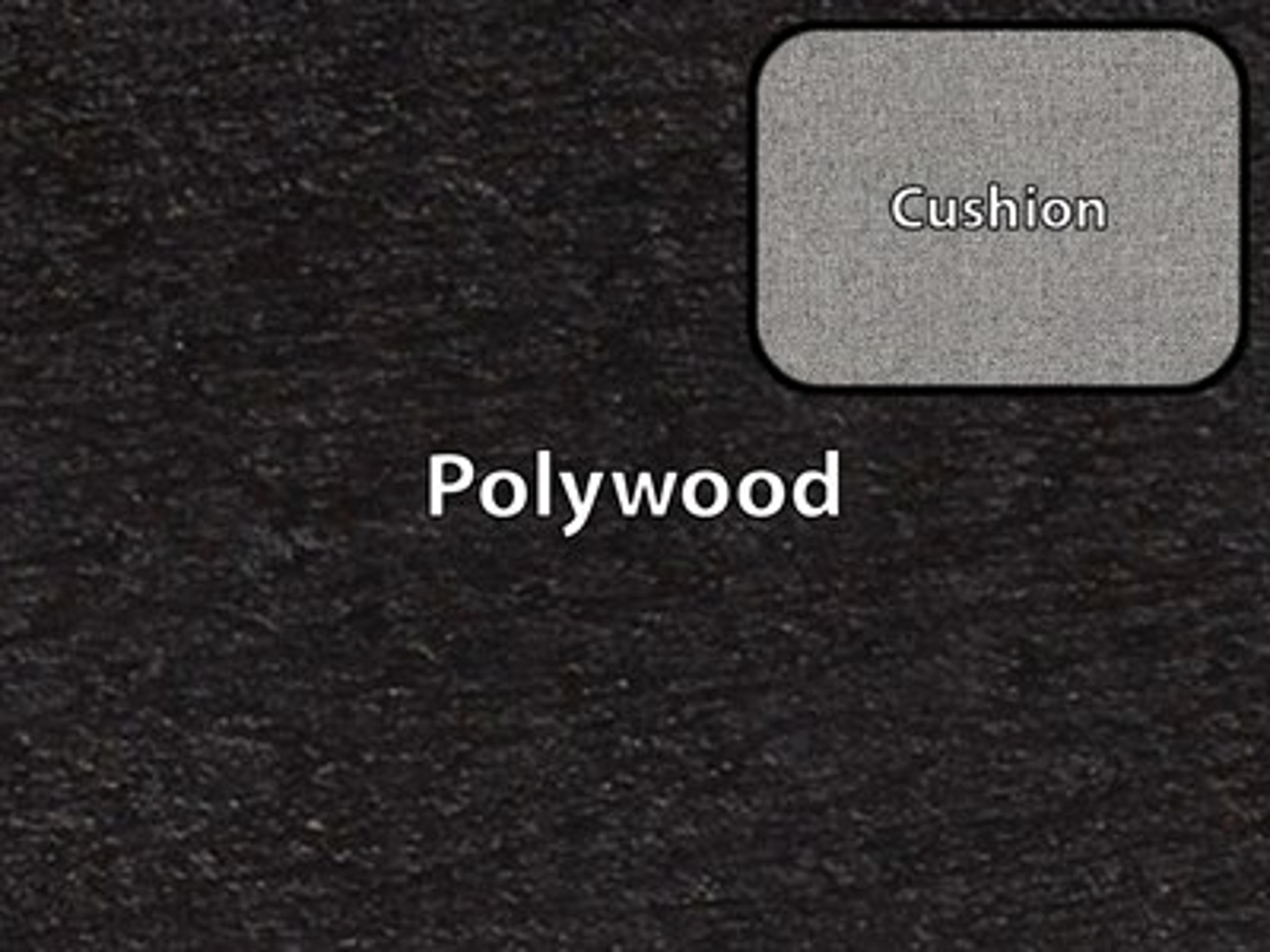 Polywood Finish / Cushion Color: Charcoal Black MGP / Grey Mist Cushion