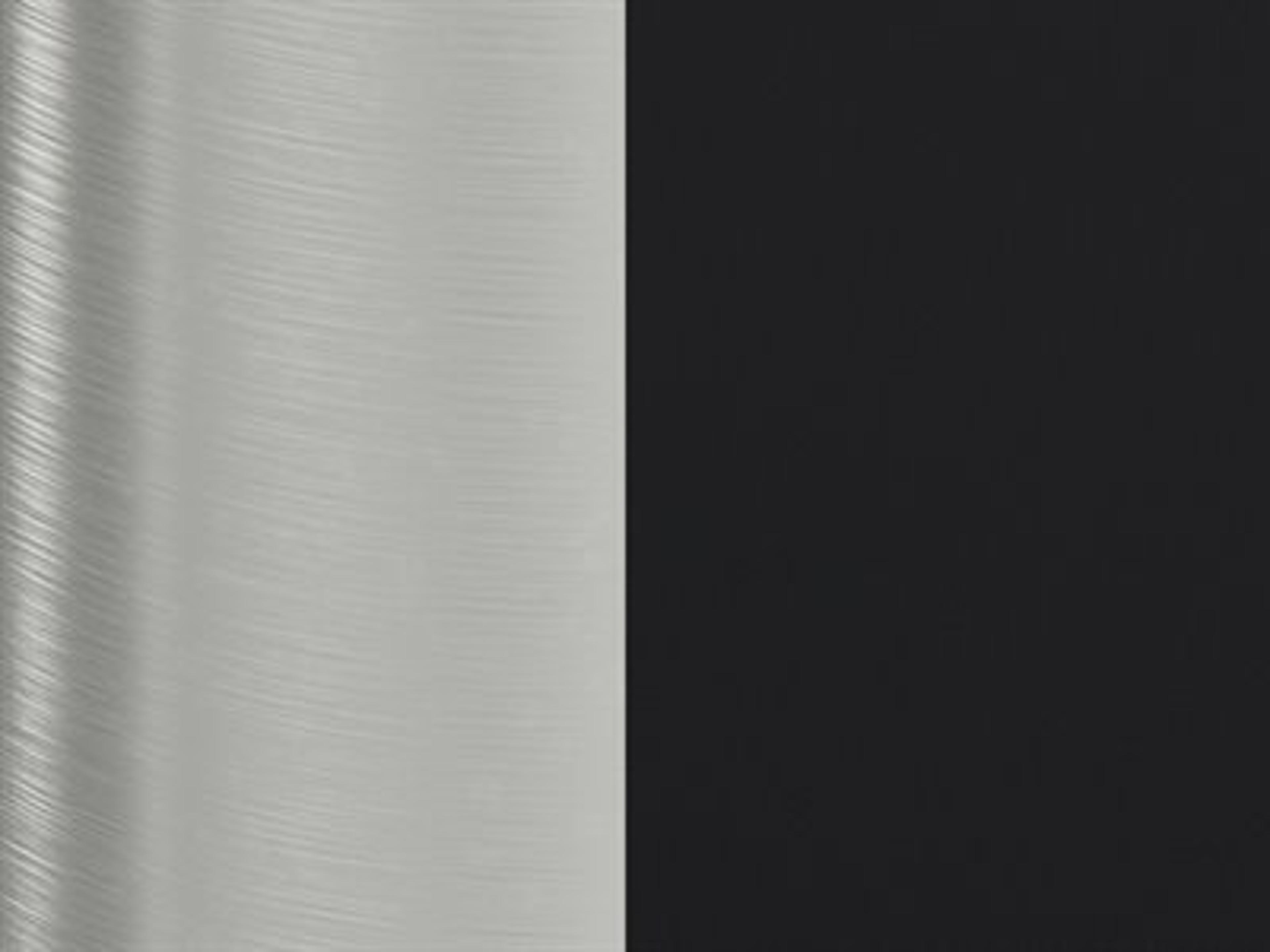 Finish: Stainless Steel / Matte Black