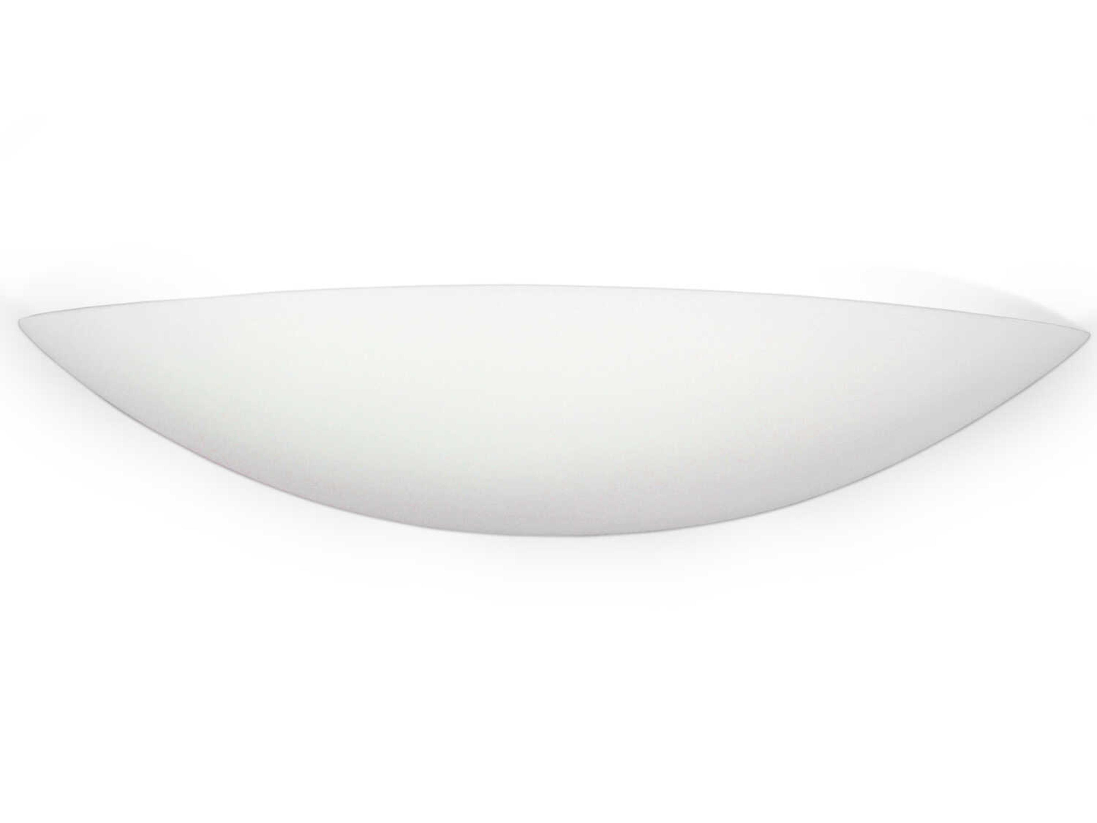 A19 Maui 2-Light White Wall Sconce