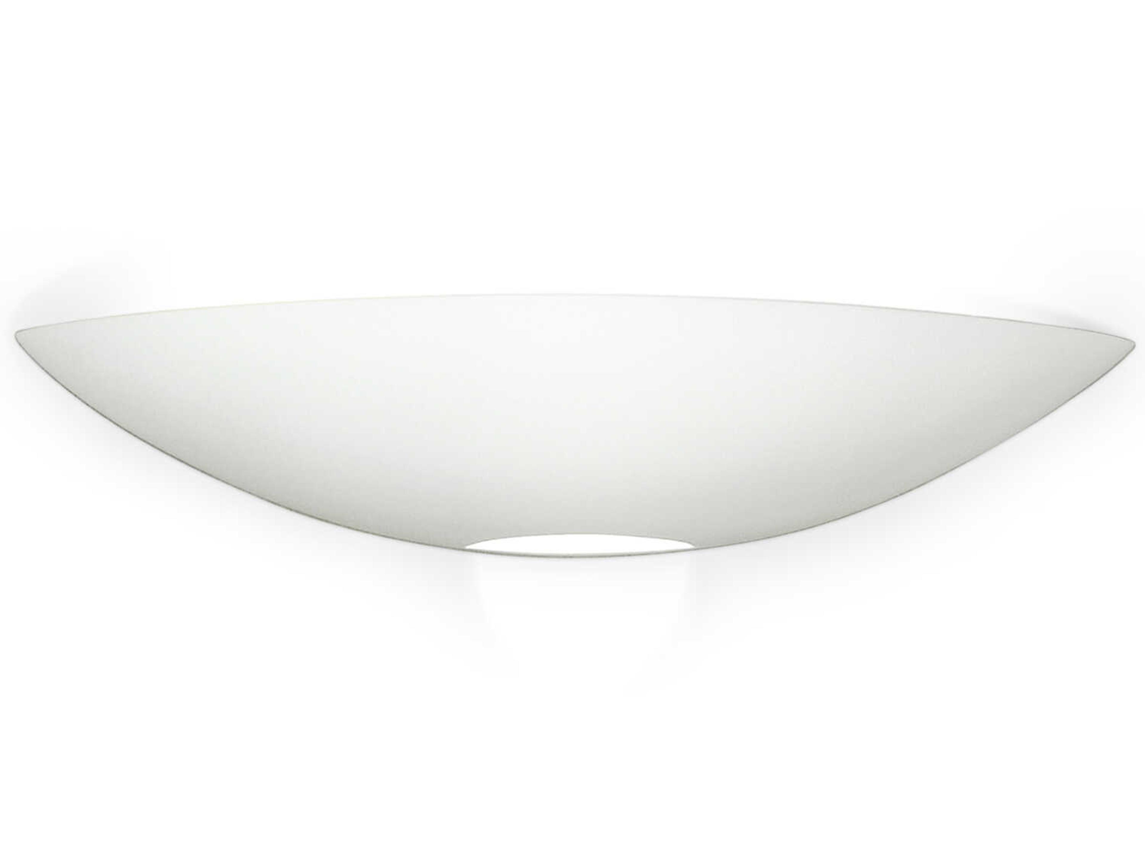 A19 Oahu 1-Light White ADA Wall Sconce