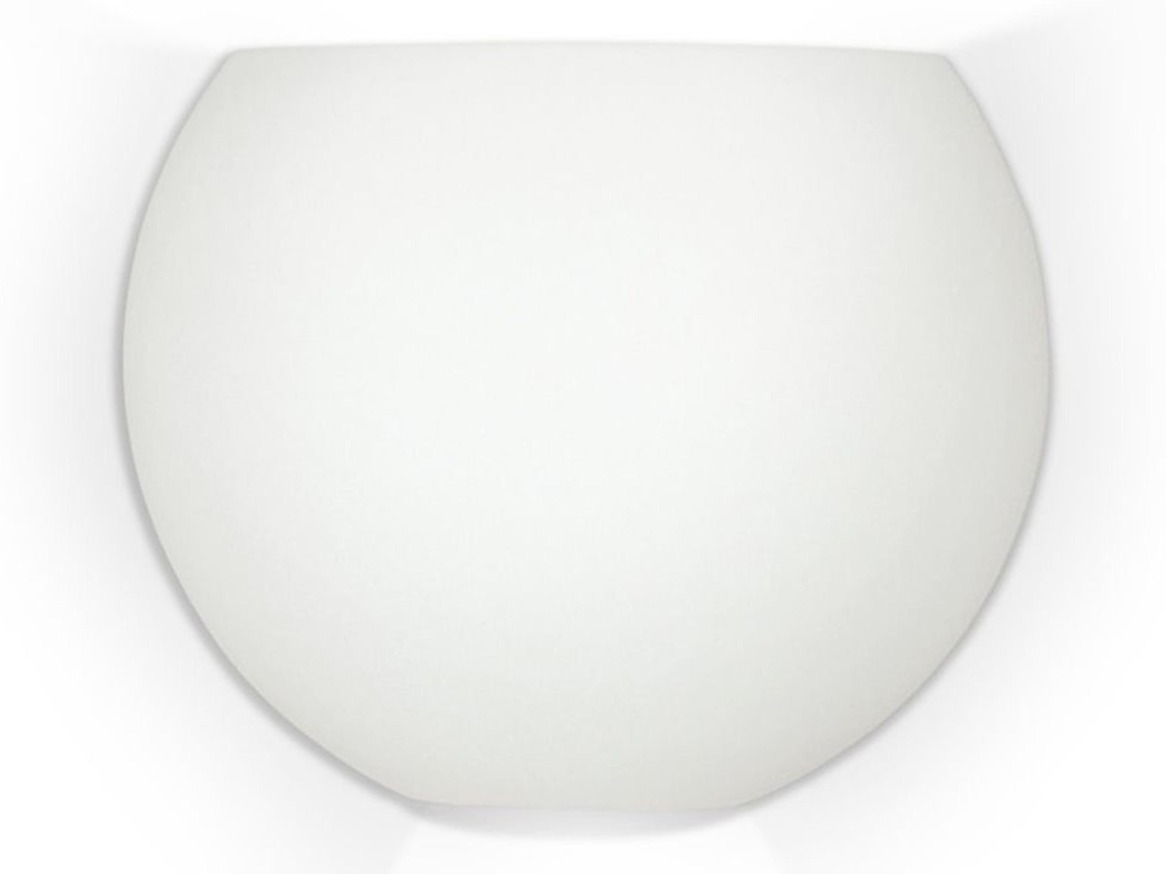 A19 Curacoa 1-Light White Wall Sconce