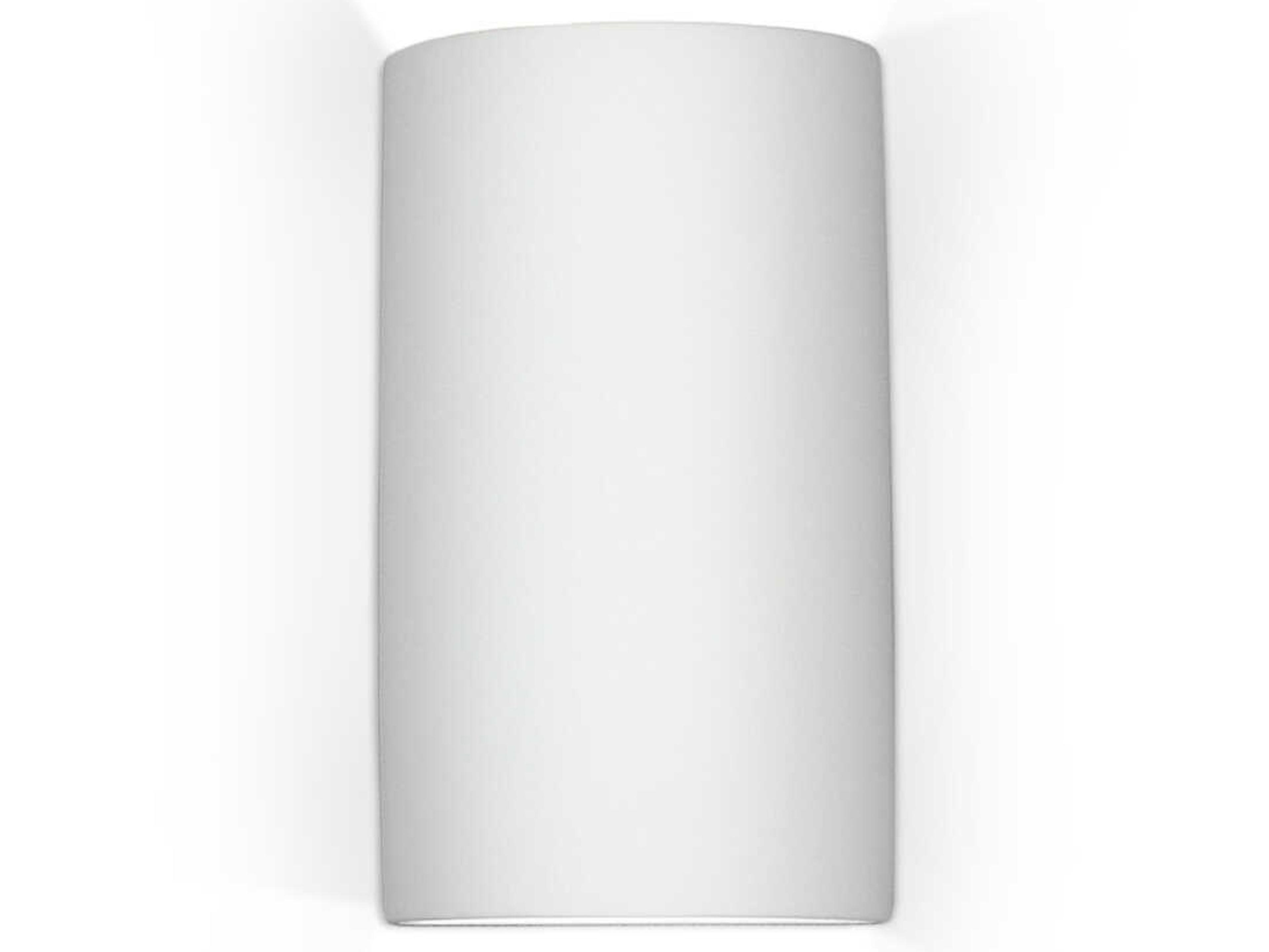 A19 Gran Tenos 2-Light White Wall Sconce