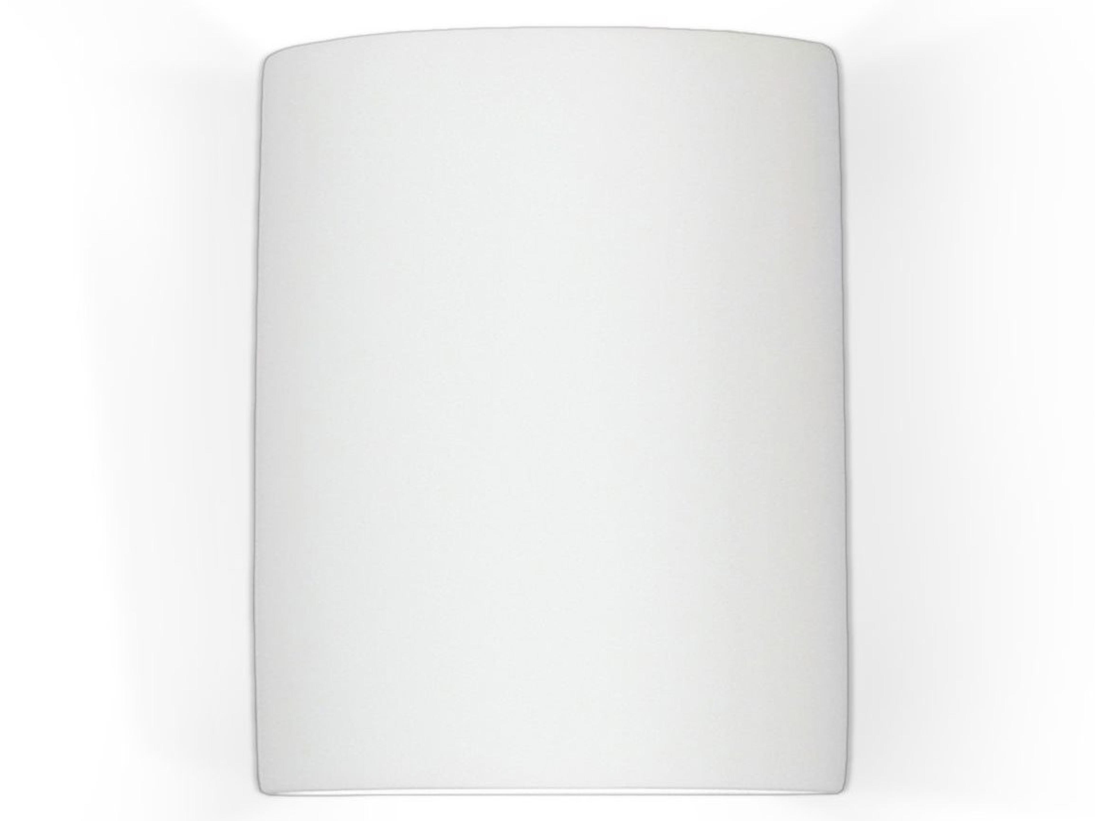 A19 Tilos 1-Light White Wall Sconce