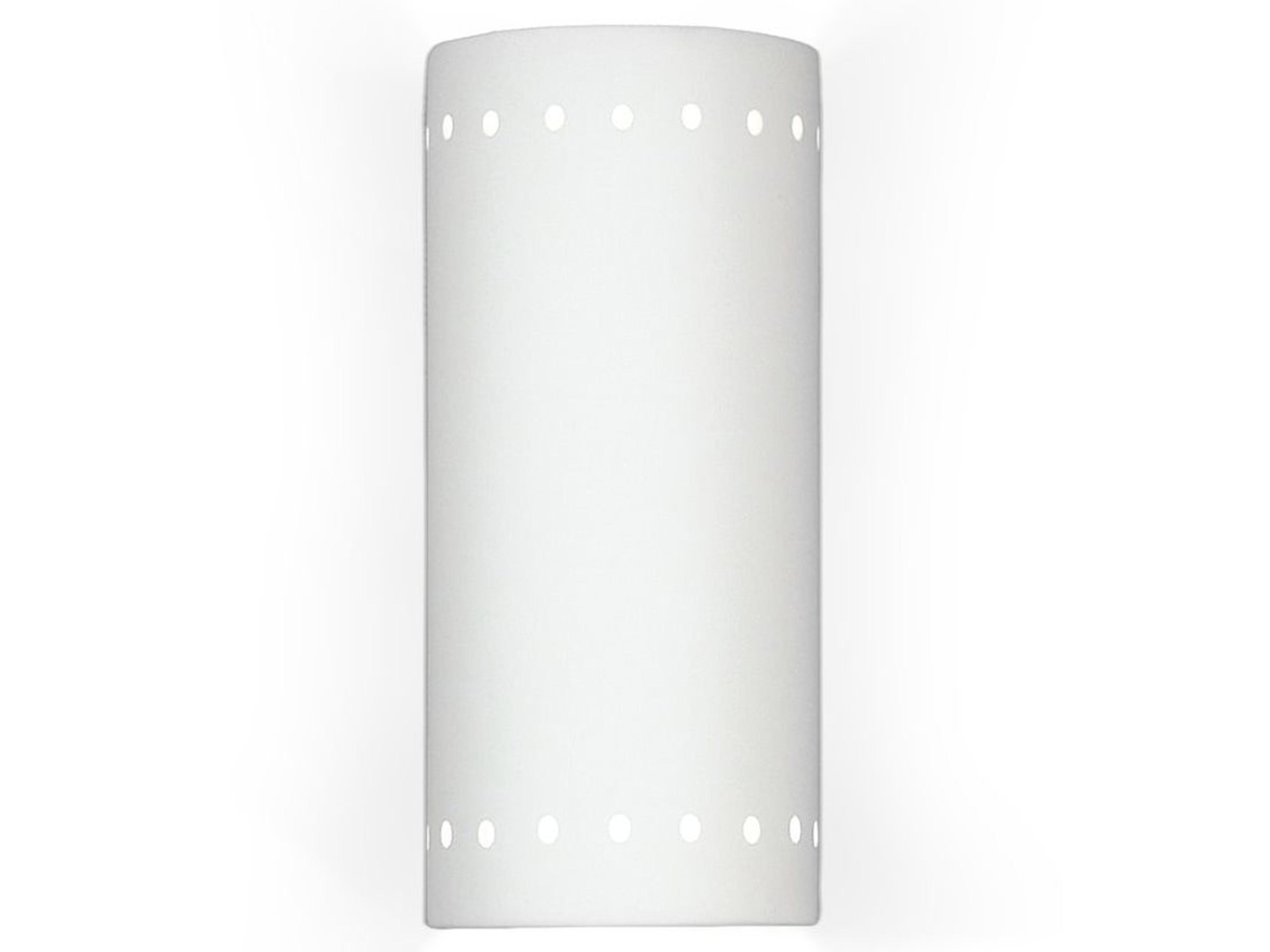 A19 Kythnos 2-Light White Wall Sconce