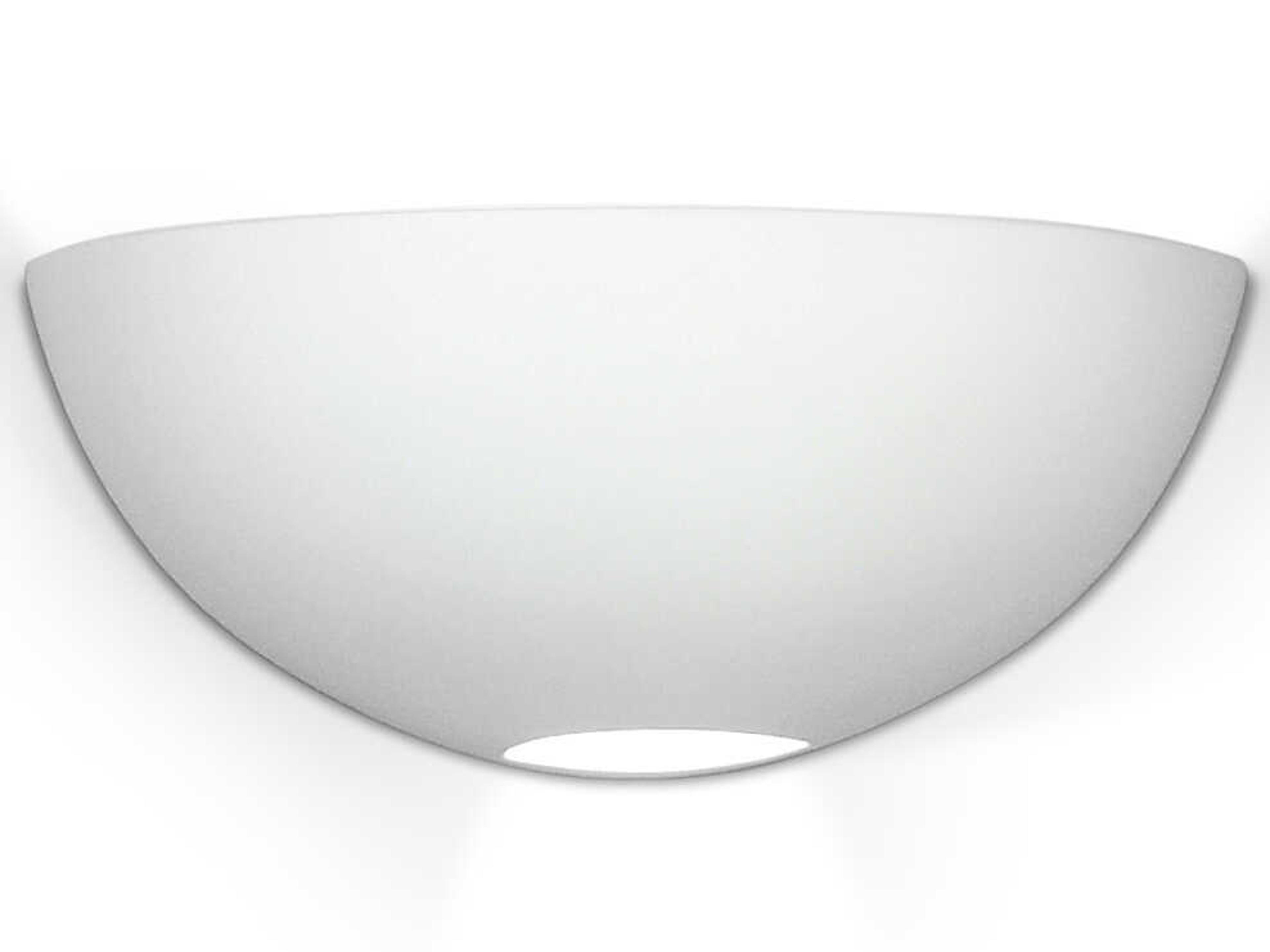 A19 Great Aegina 2-Light White Wall Sconce