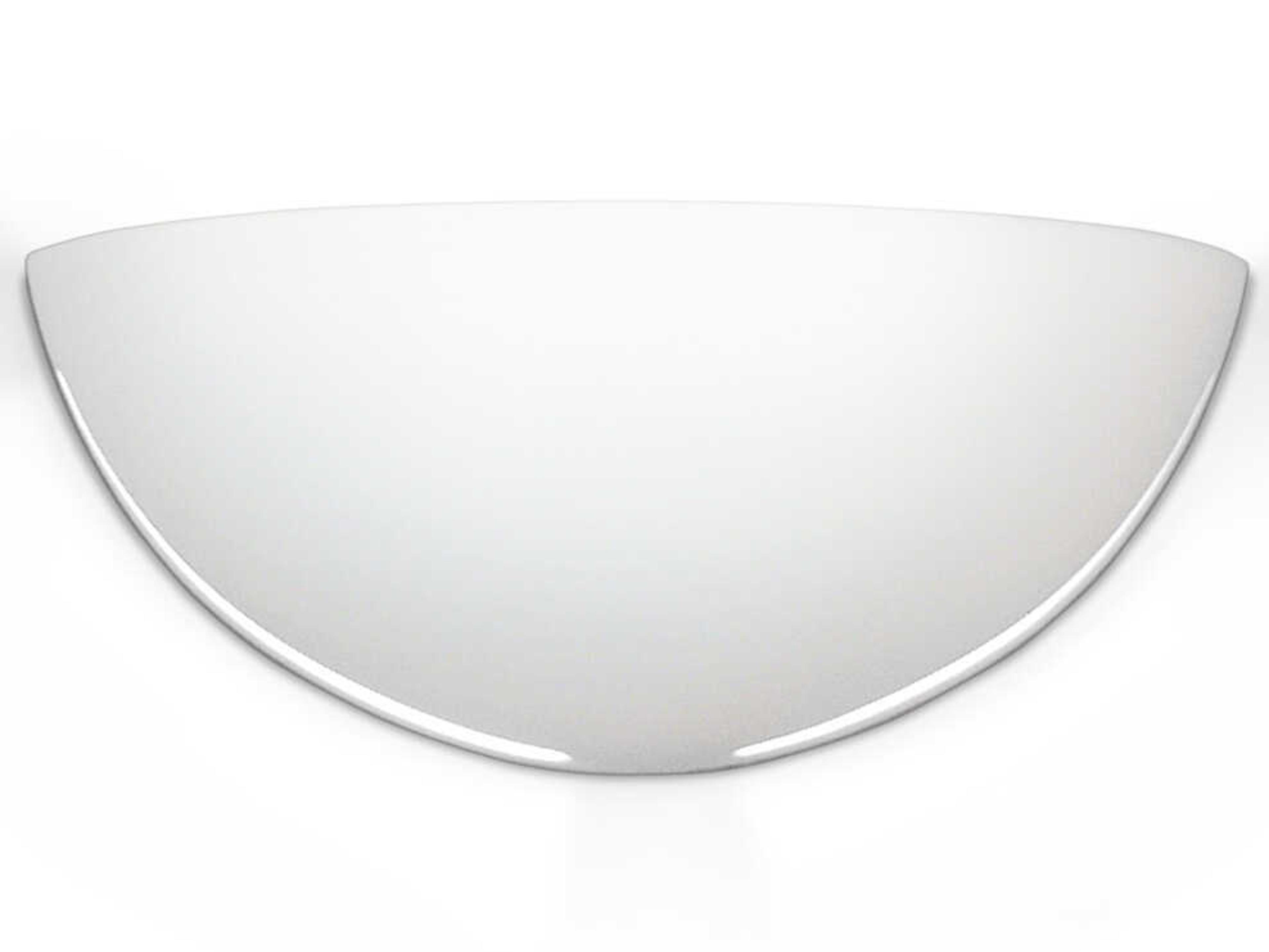 A19 Great Capri 2-Light White Wall Sconce