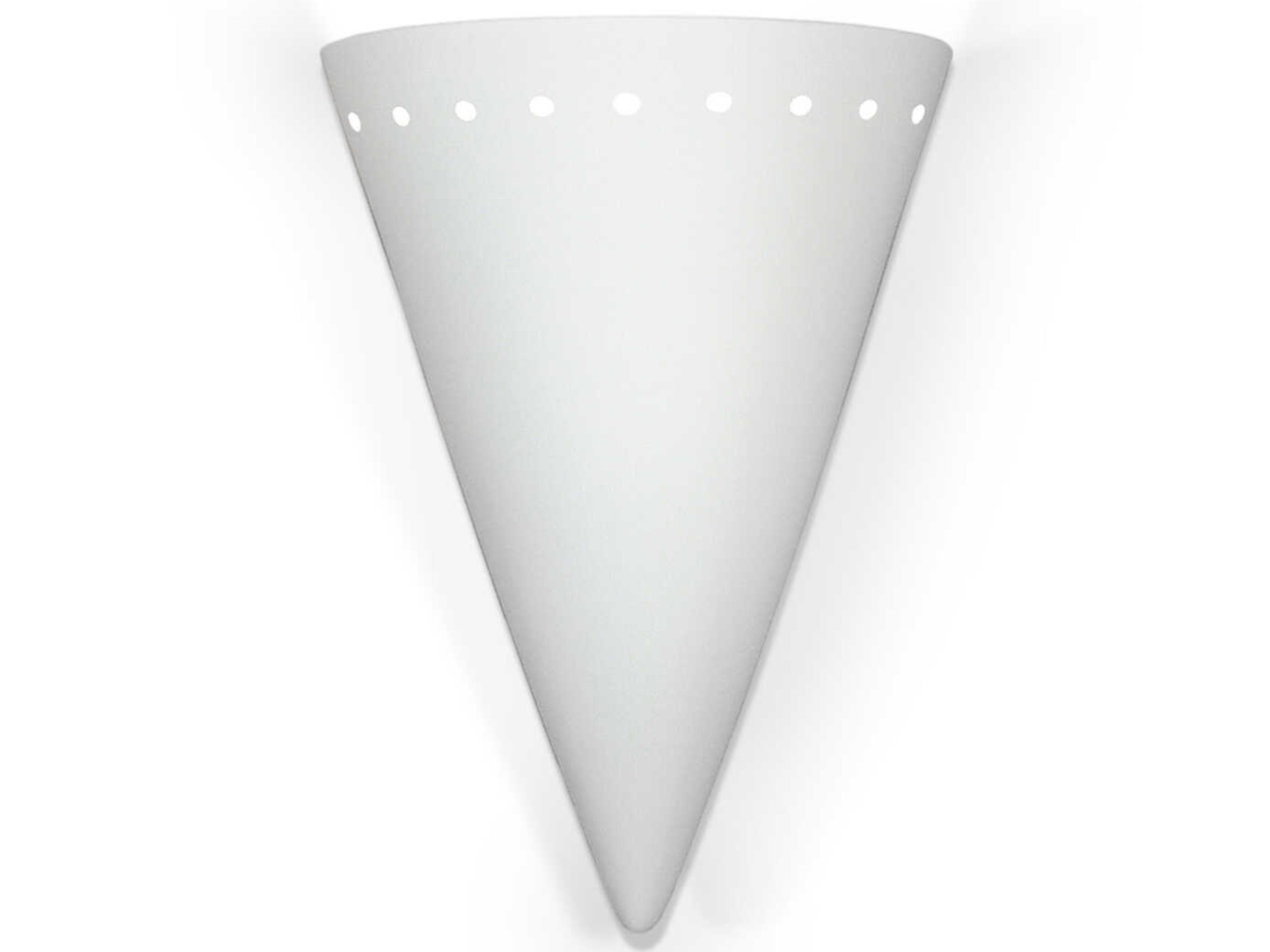 A19 Zealandia 1-Light White Wall Sconce