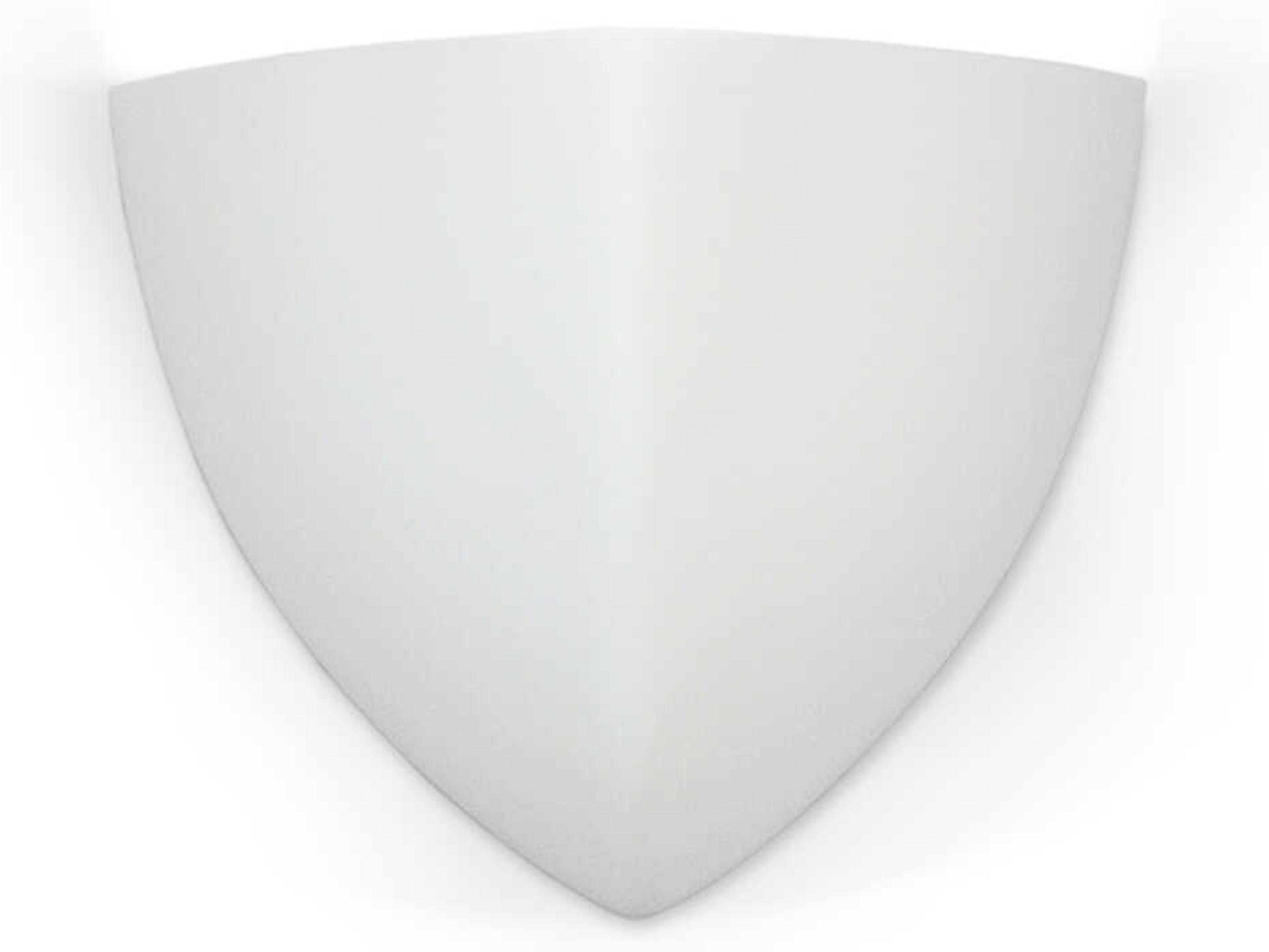 A19 Malta 1-Light White Wall Sconce