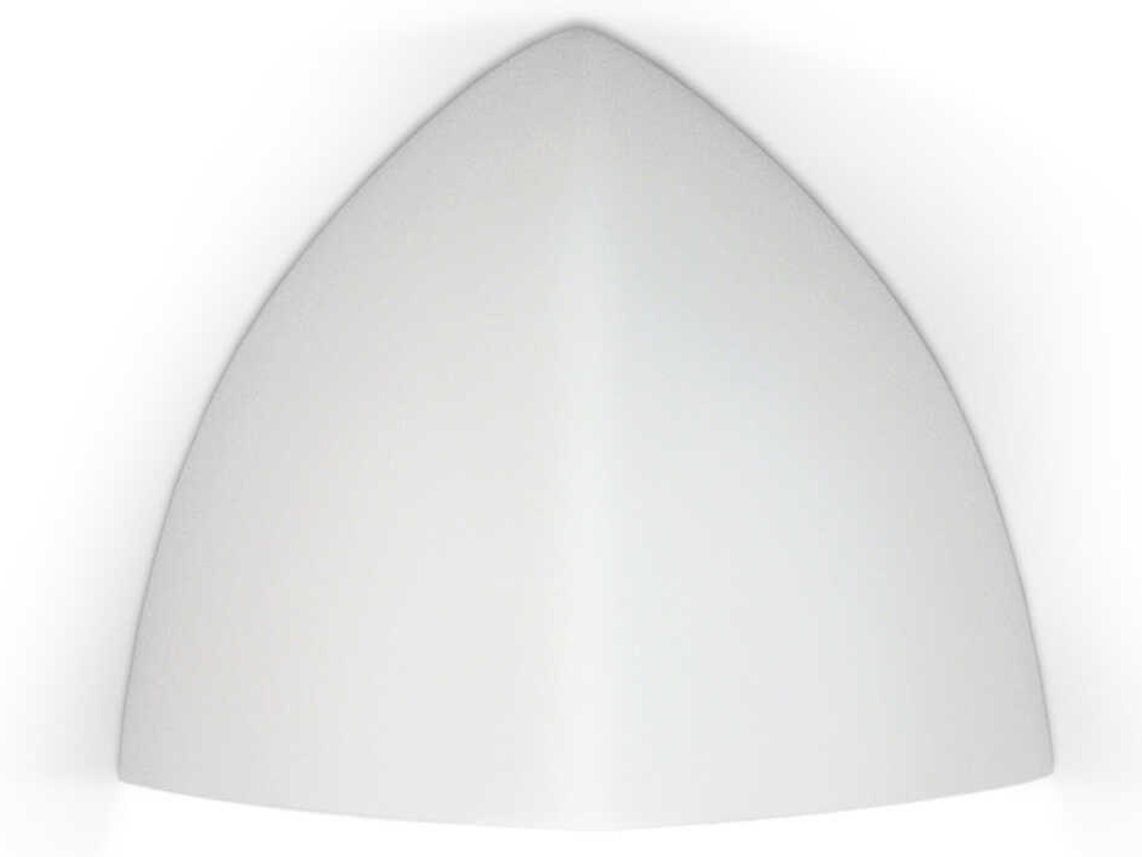A19 Malta 1-Light White Wall Sconce