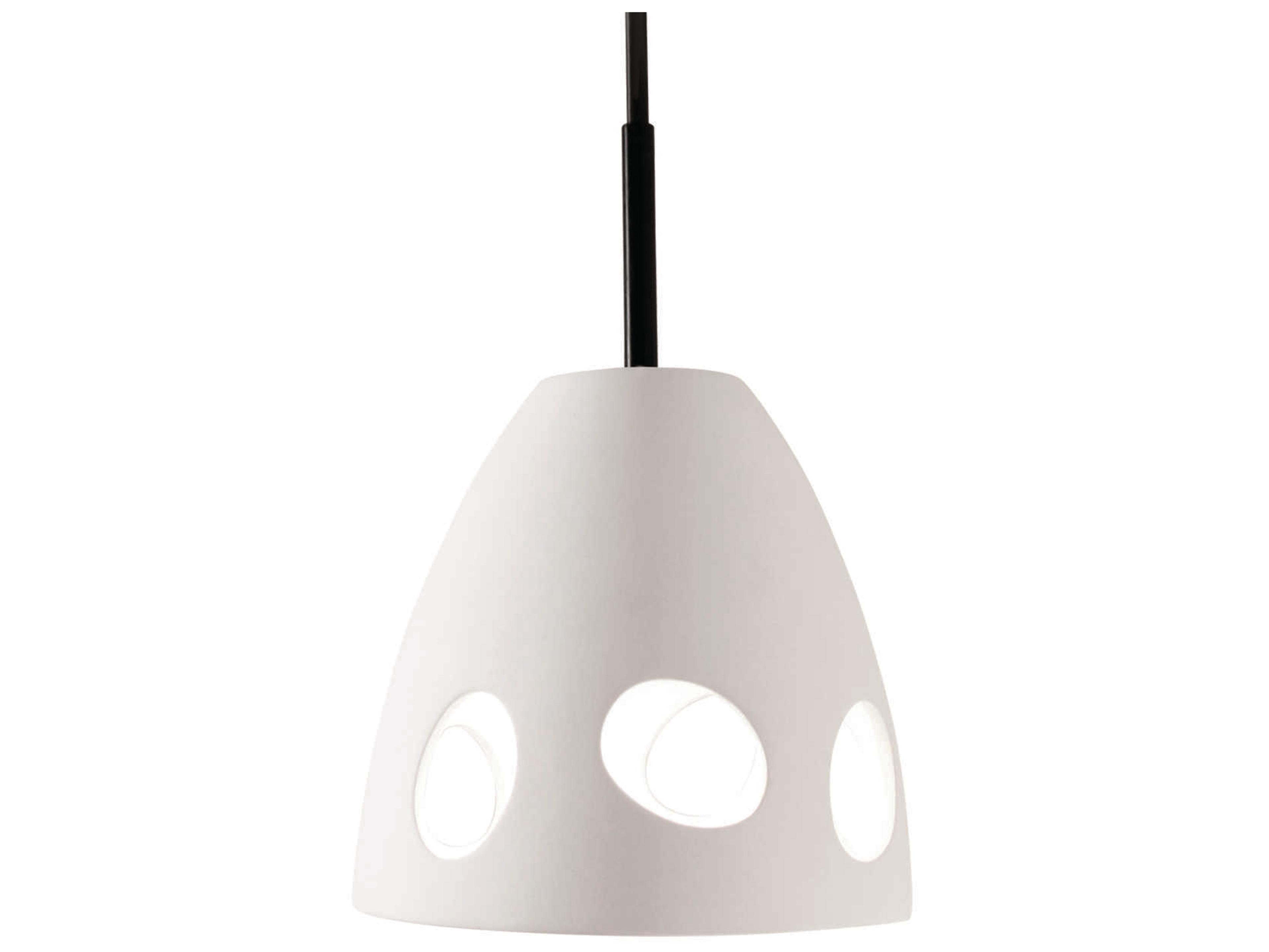 A19 Milano 1-Light White LED Mini Pendant
