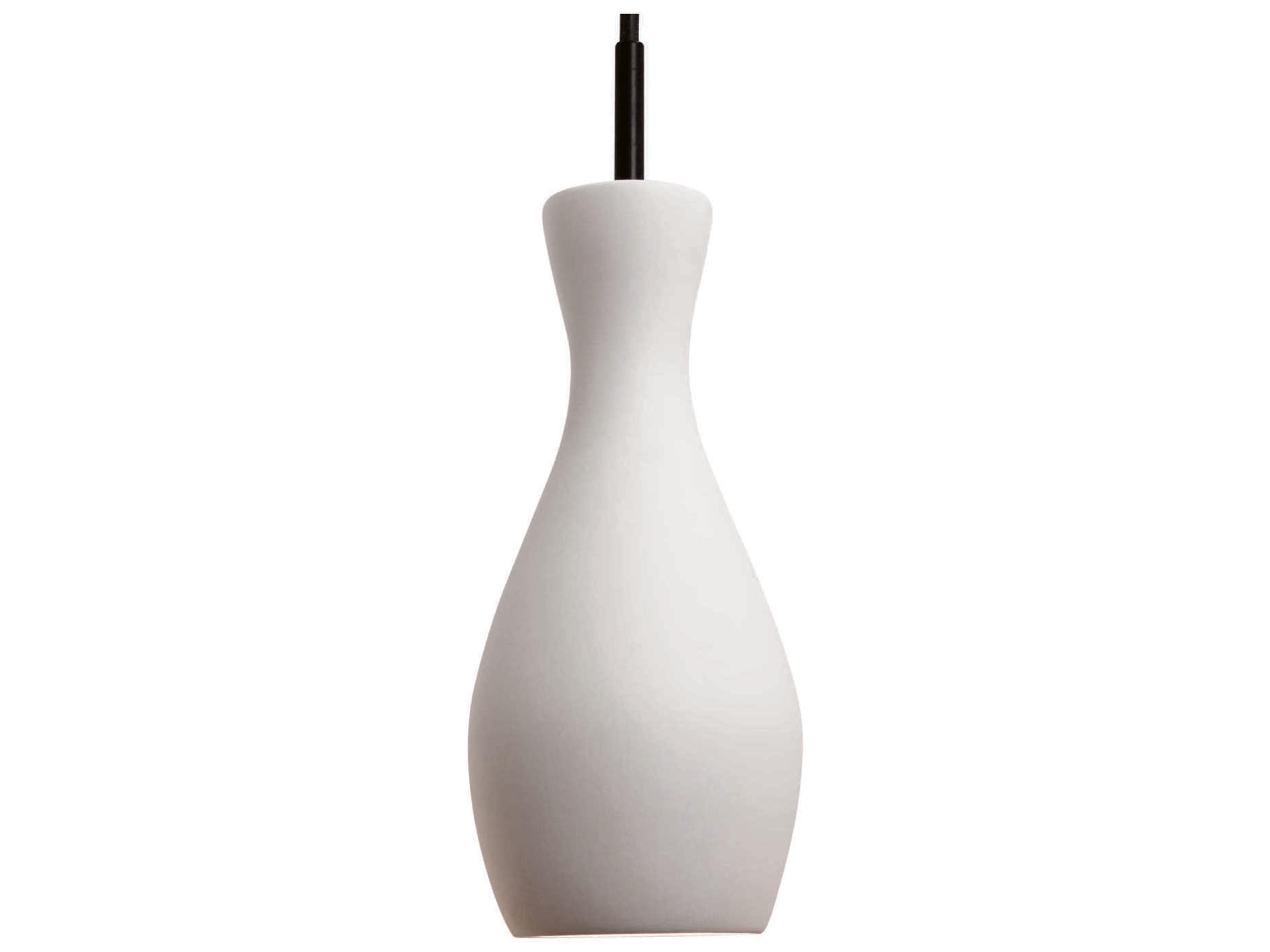 A19 Amphora 1-Light White LED Mini Pendant