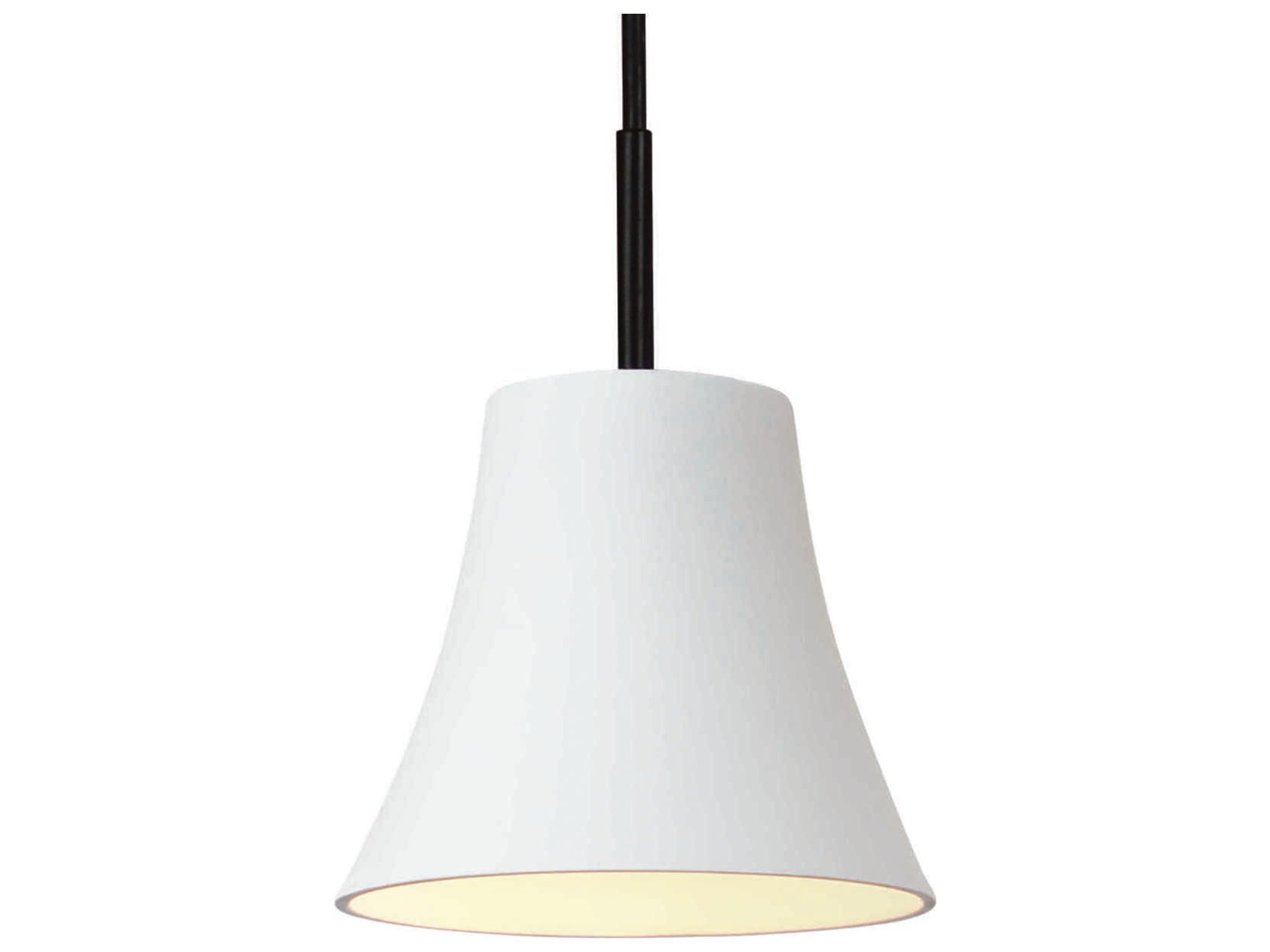 A19 Bella 1-Light White LED Mini Pendant