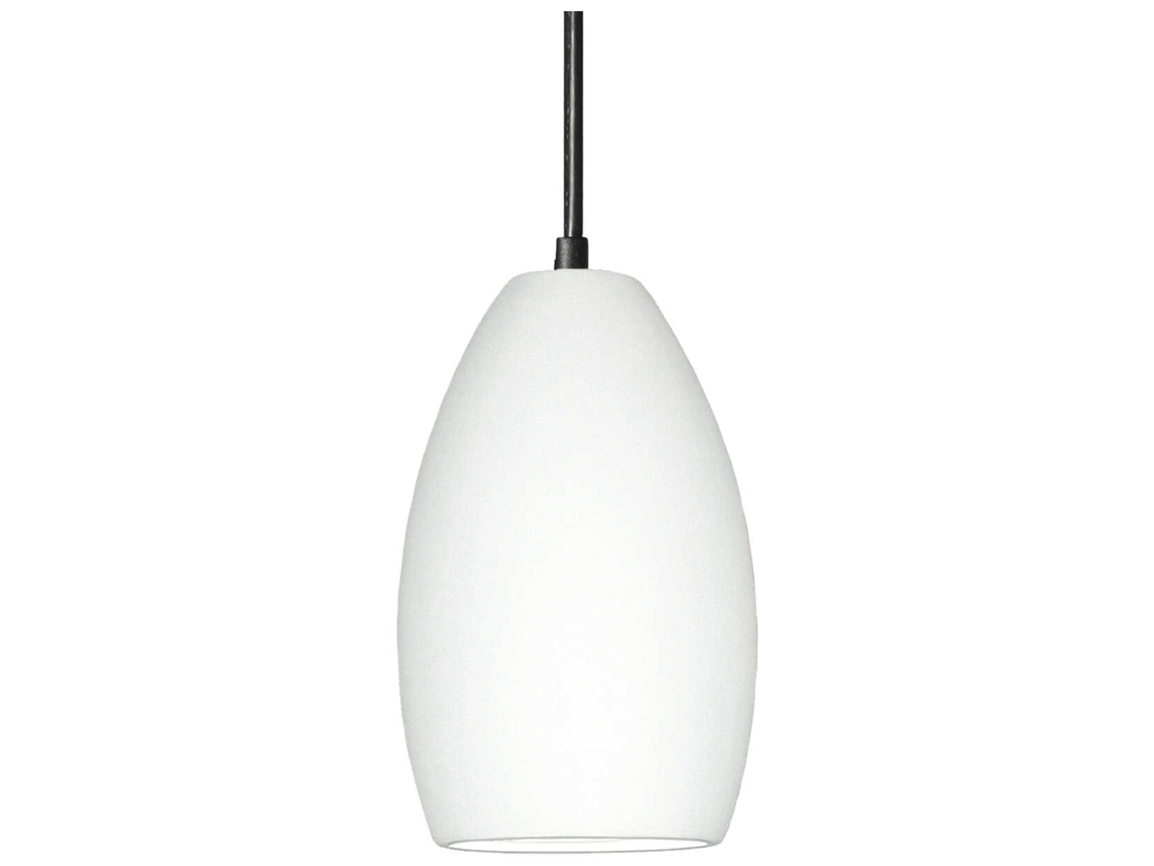 A19 Antigua 1-Light White Mini Pendant