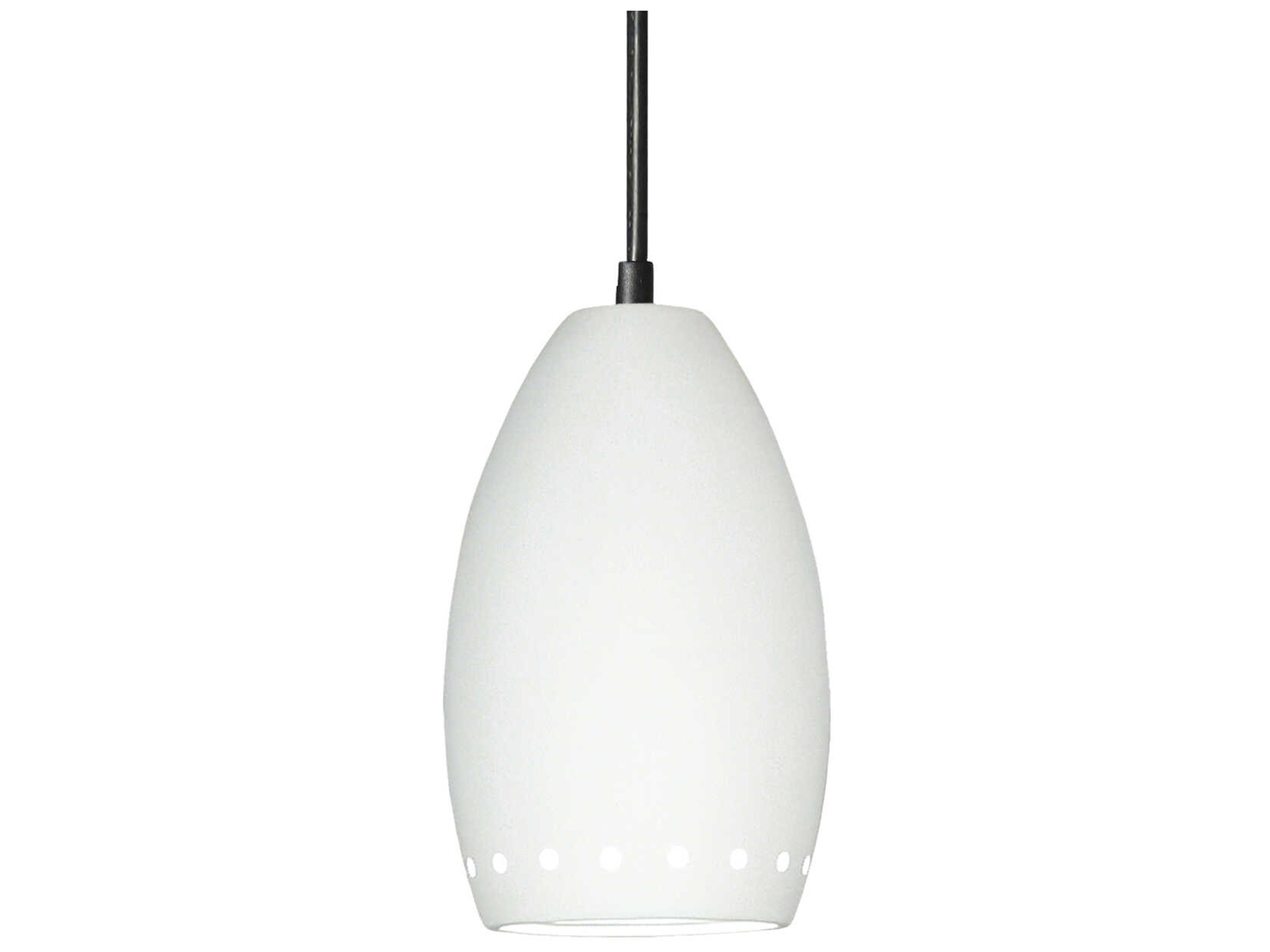 A19 Grenada 1-Light White Mini Pendant