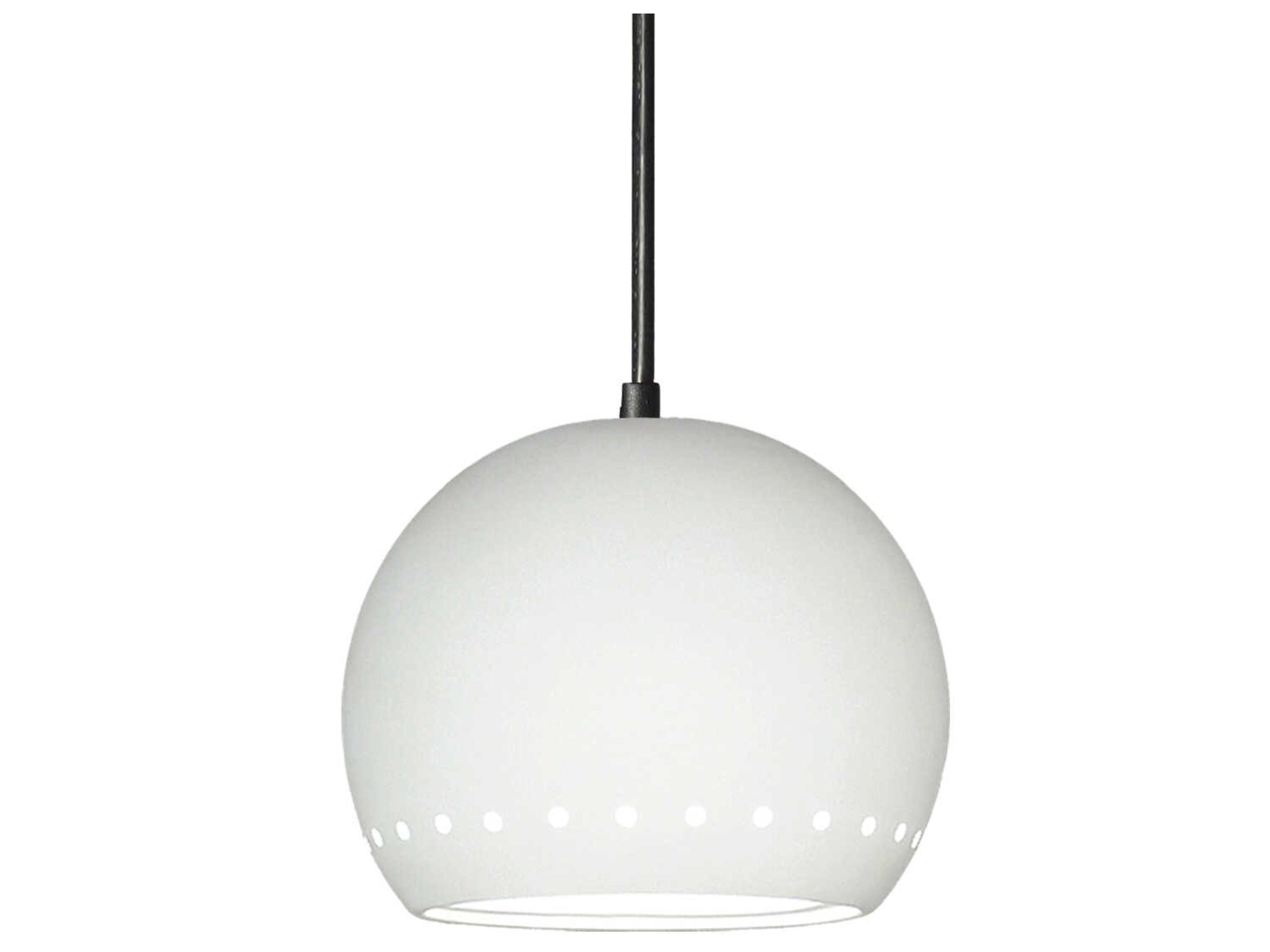 A19 St. Vincent 1-Light White Globe Mini Pendant