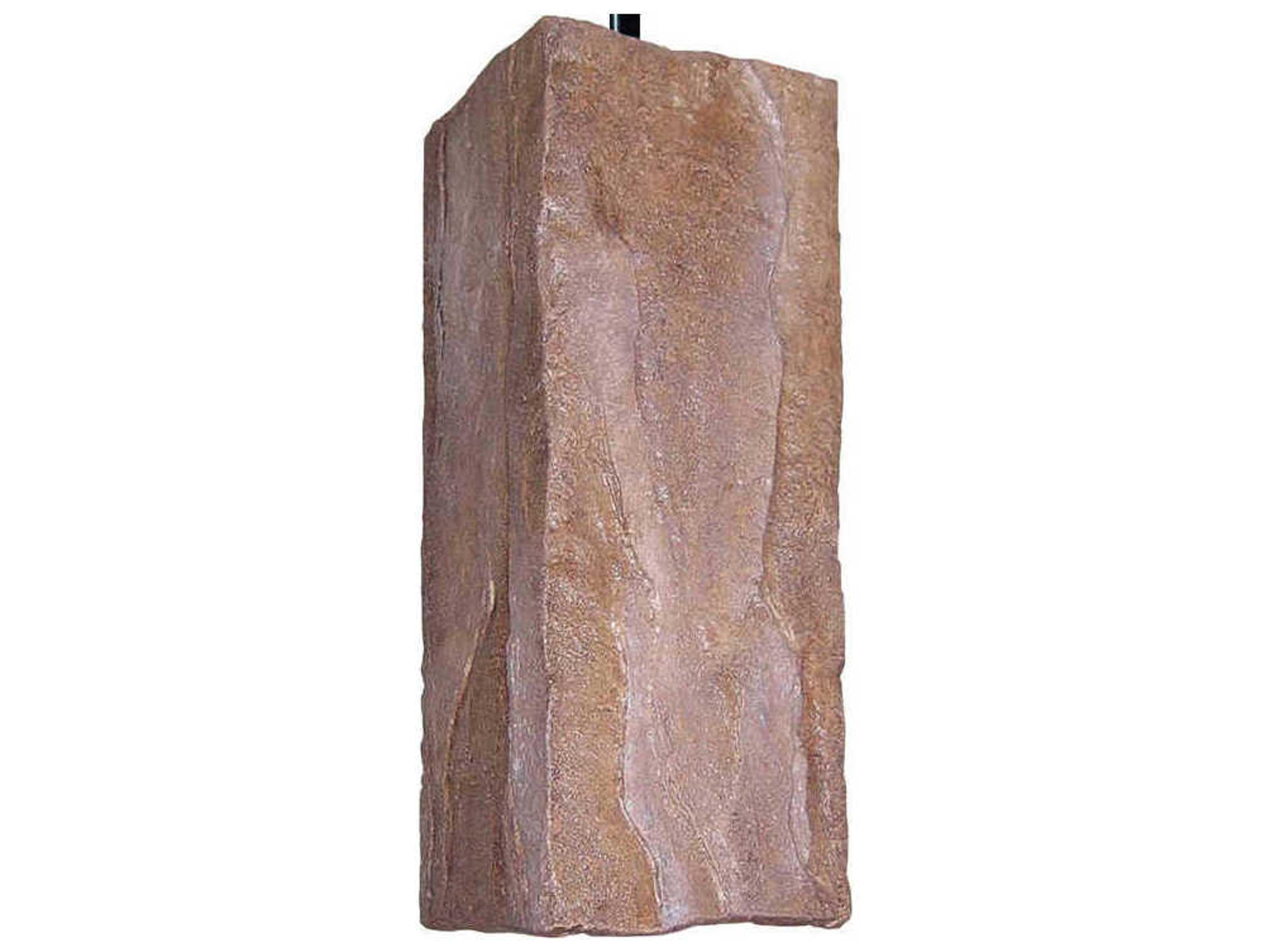 A19 Stone 1-Light Brown Mini Pendant