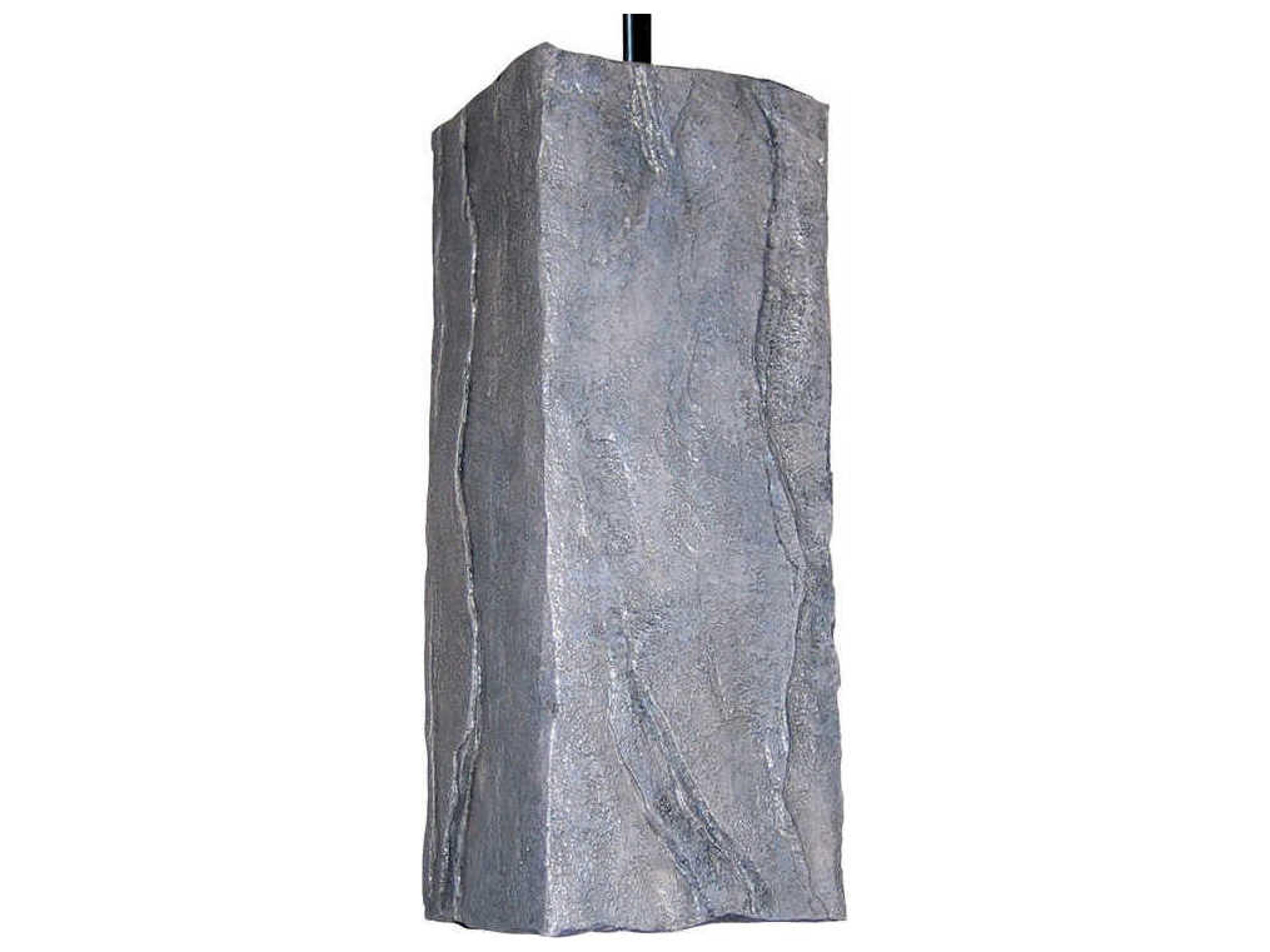 A19 Stone 1-Light Grey Mini Pendant